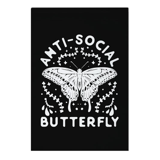 ANTI-SOCIAL BUTTERFLY Garden Flag
