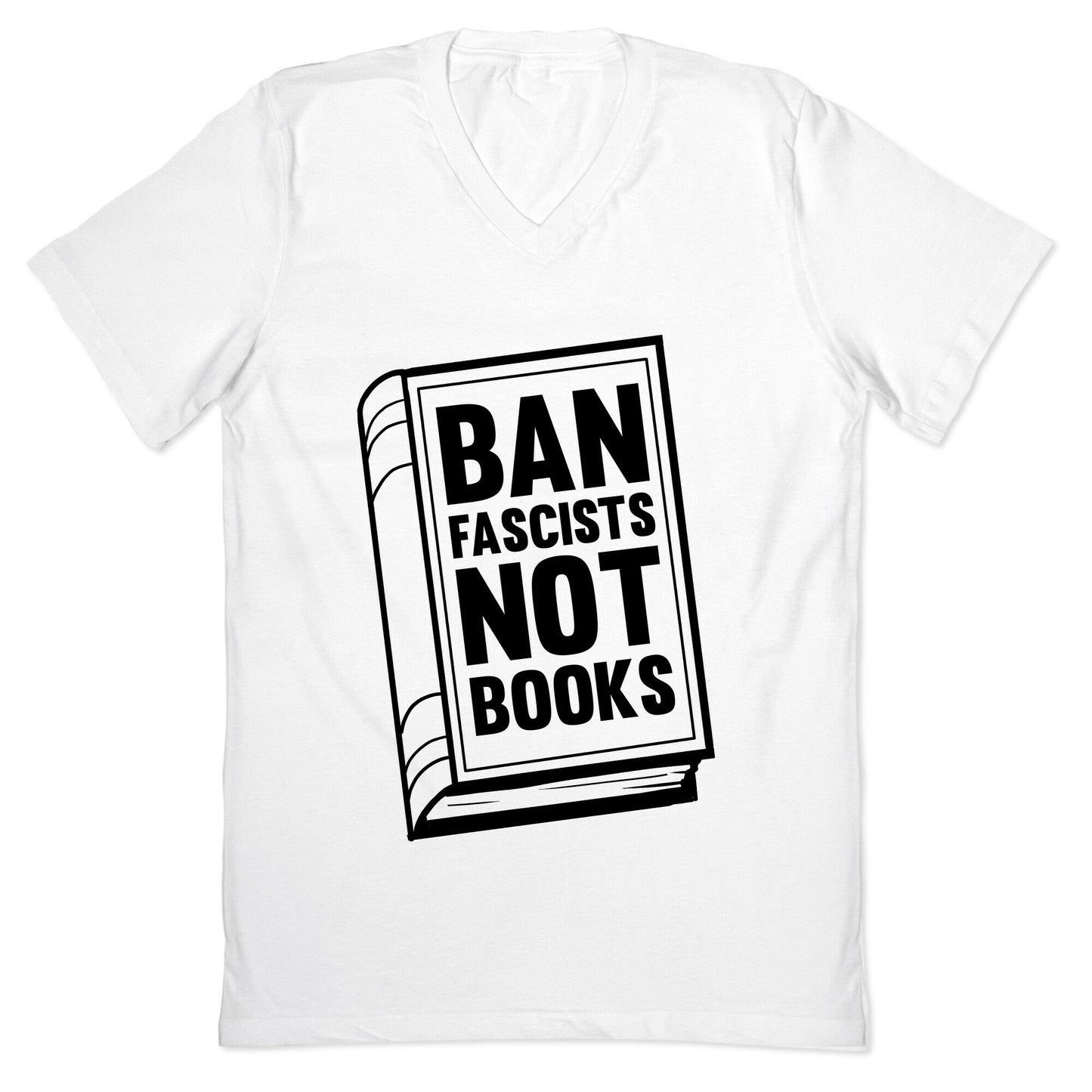 Ban Fascists Not Books V-Neck
