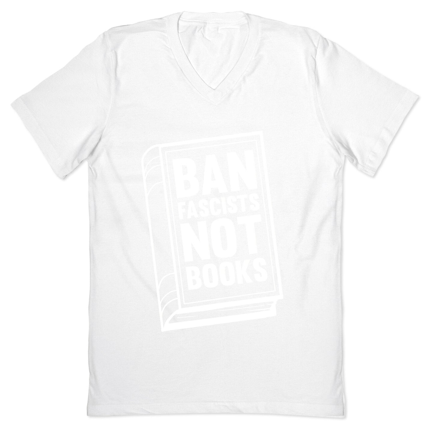 Ban Fascists Not Books V-Neck
