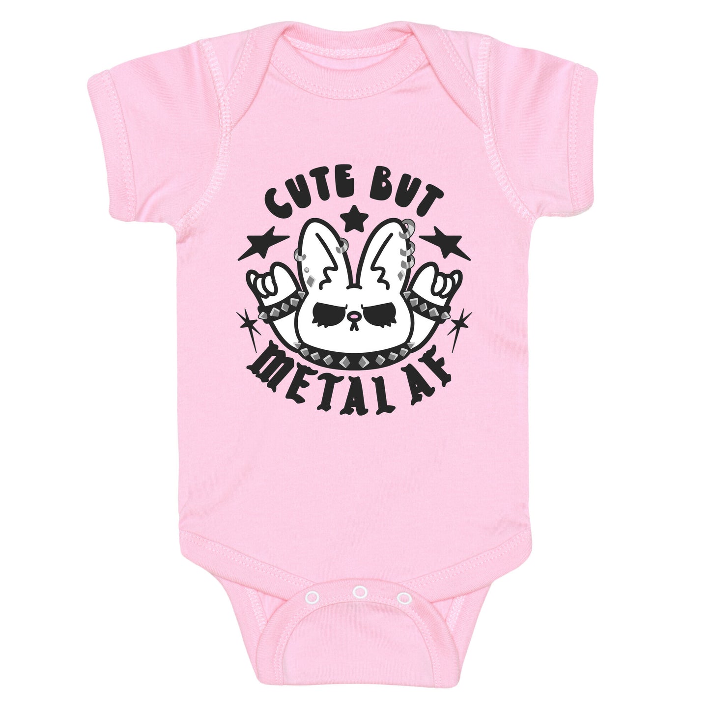 Cute But Metal AF Bunny Baby One Piece