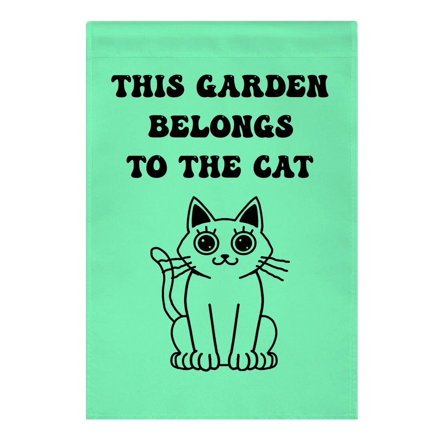 This Garden Belongs To The Cat Garden Flag