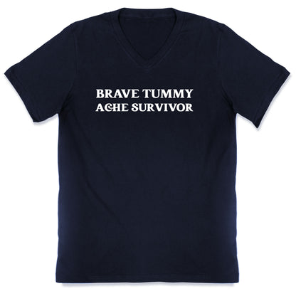 Brave Tummy Ache Survivor V-Neck