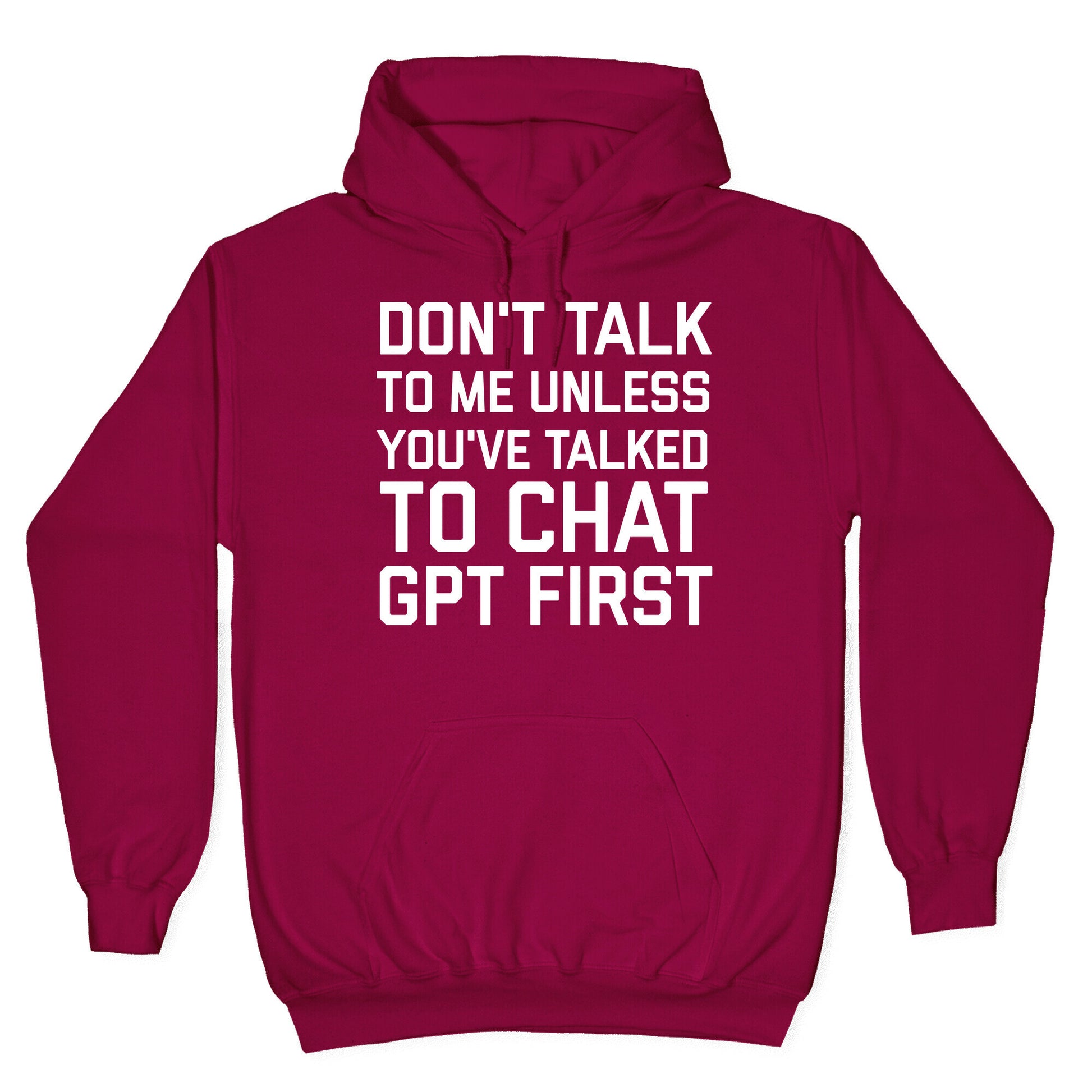 Don't Talk To Me Unless You've Asked Chat GPT First Hoodie