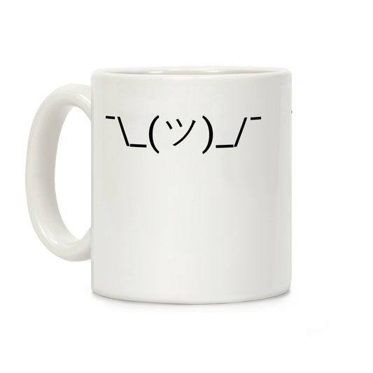 Shrug Emoji Coffee Mug