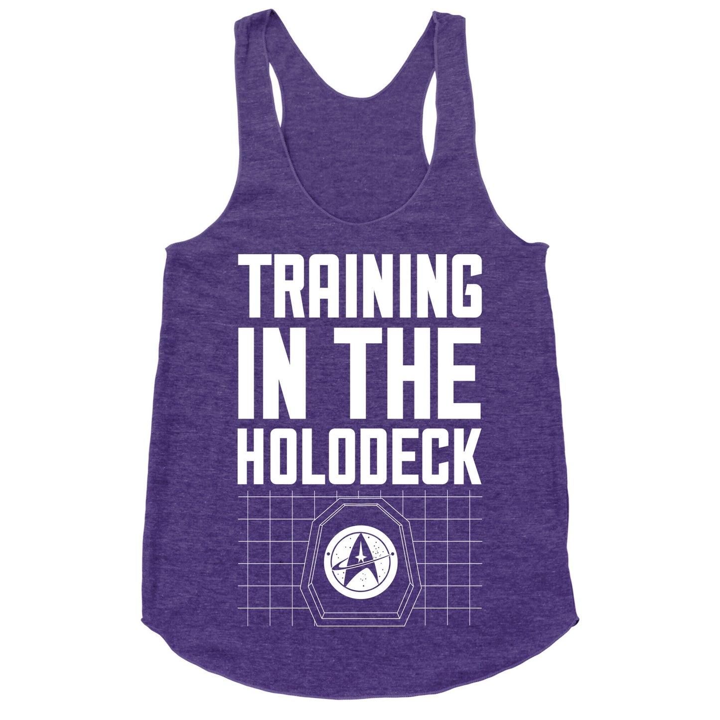 Training In The Holodeck Racerback Tank