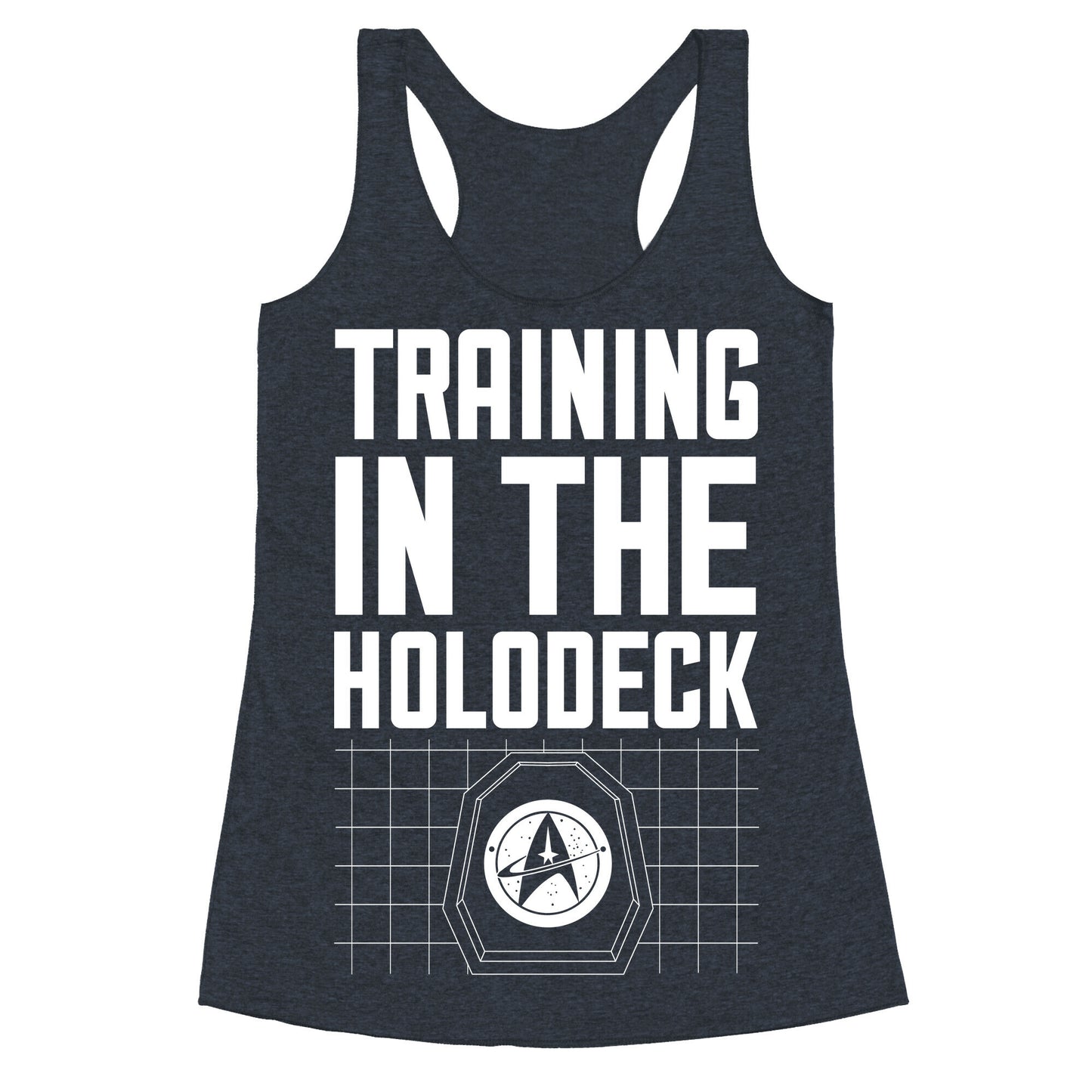 Training In The Holodeck Racerback Tank