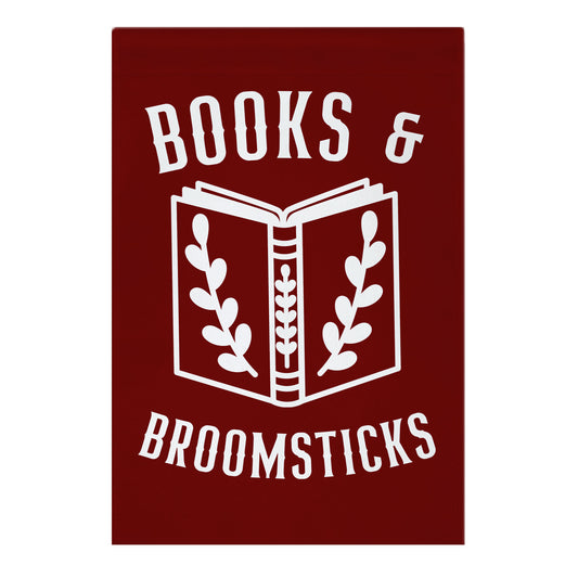 Books And Broomsticks Garden Flag