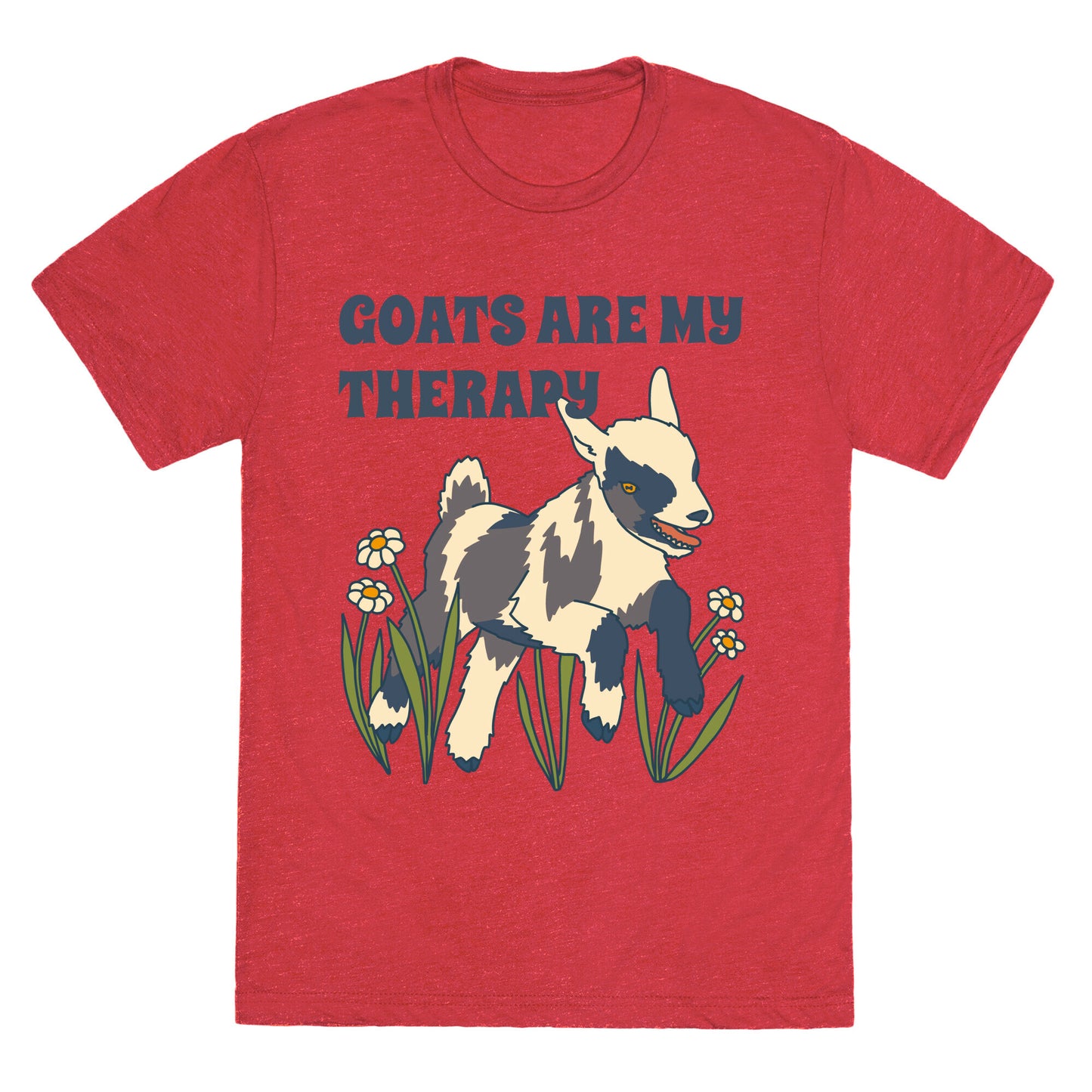 Goats Are My Therapy Unisex Triblend Tee