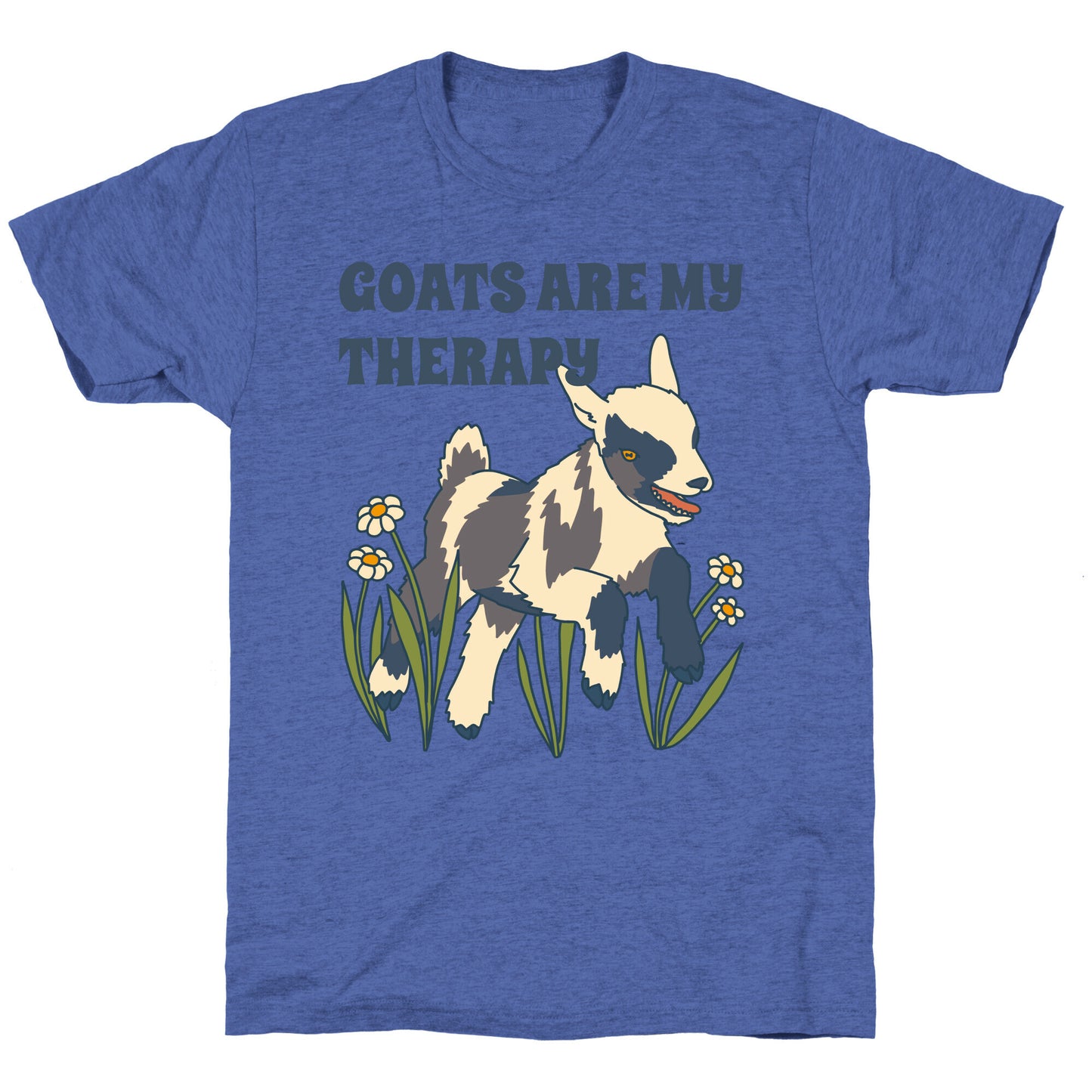Goats Are My Therapy Unisex Triblend Tee