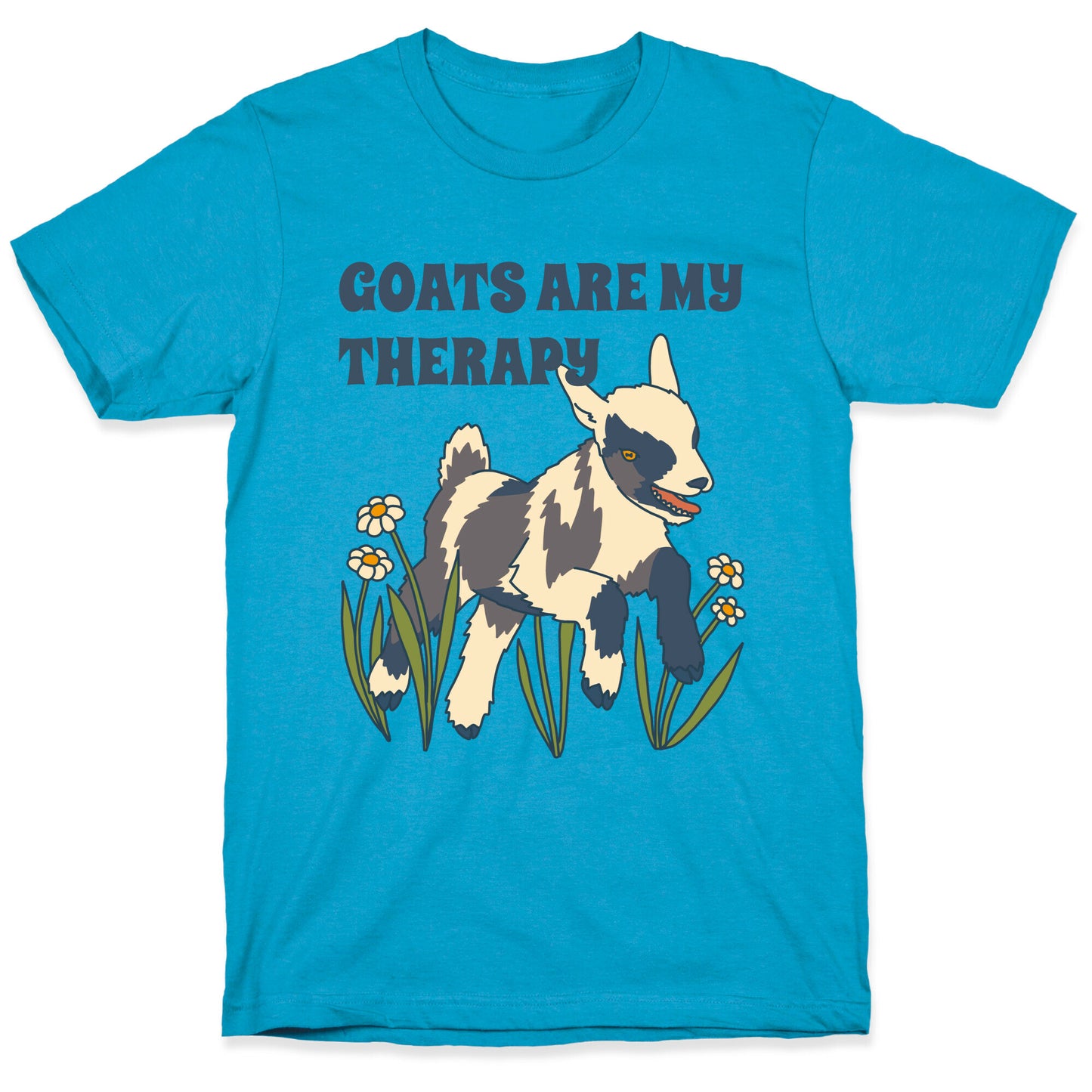 Goats Are My Therapy Unisex Triblend Tee