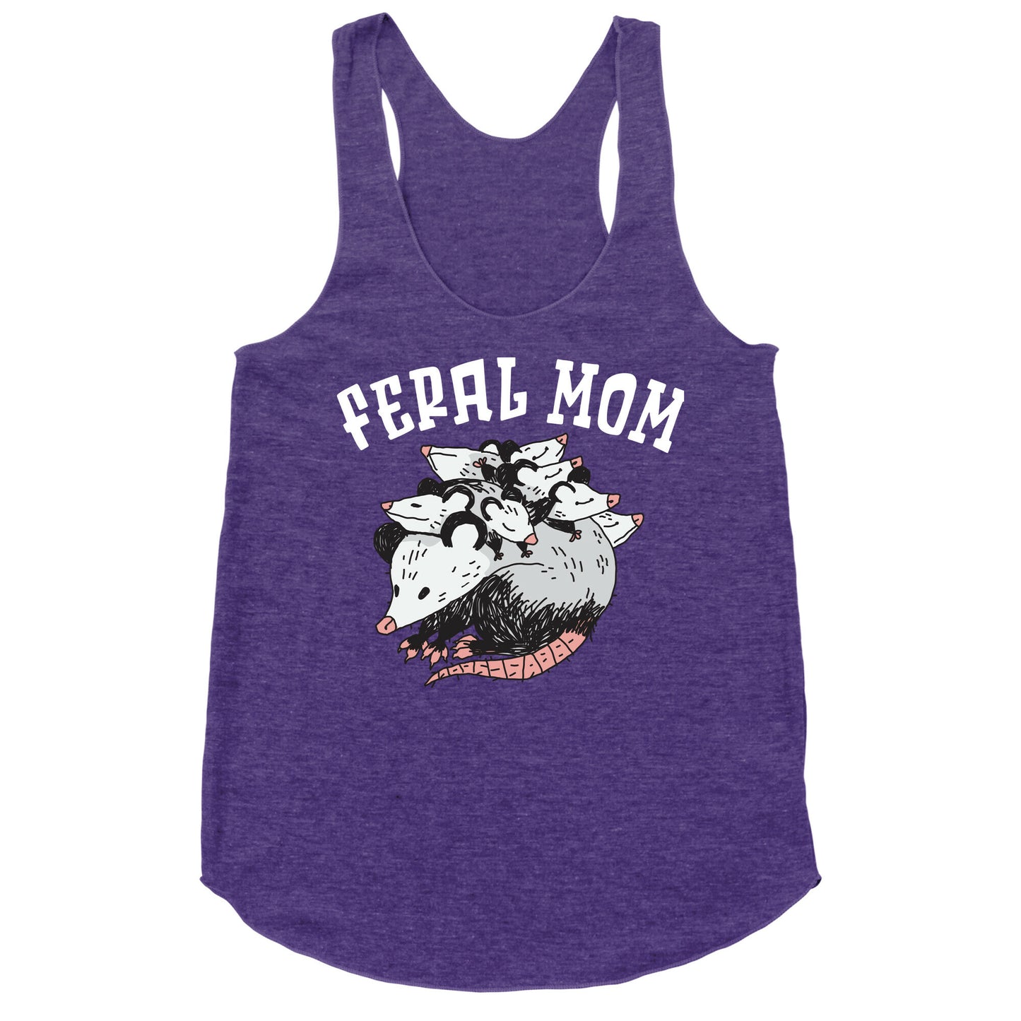Feral Mom Racerback Tank
