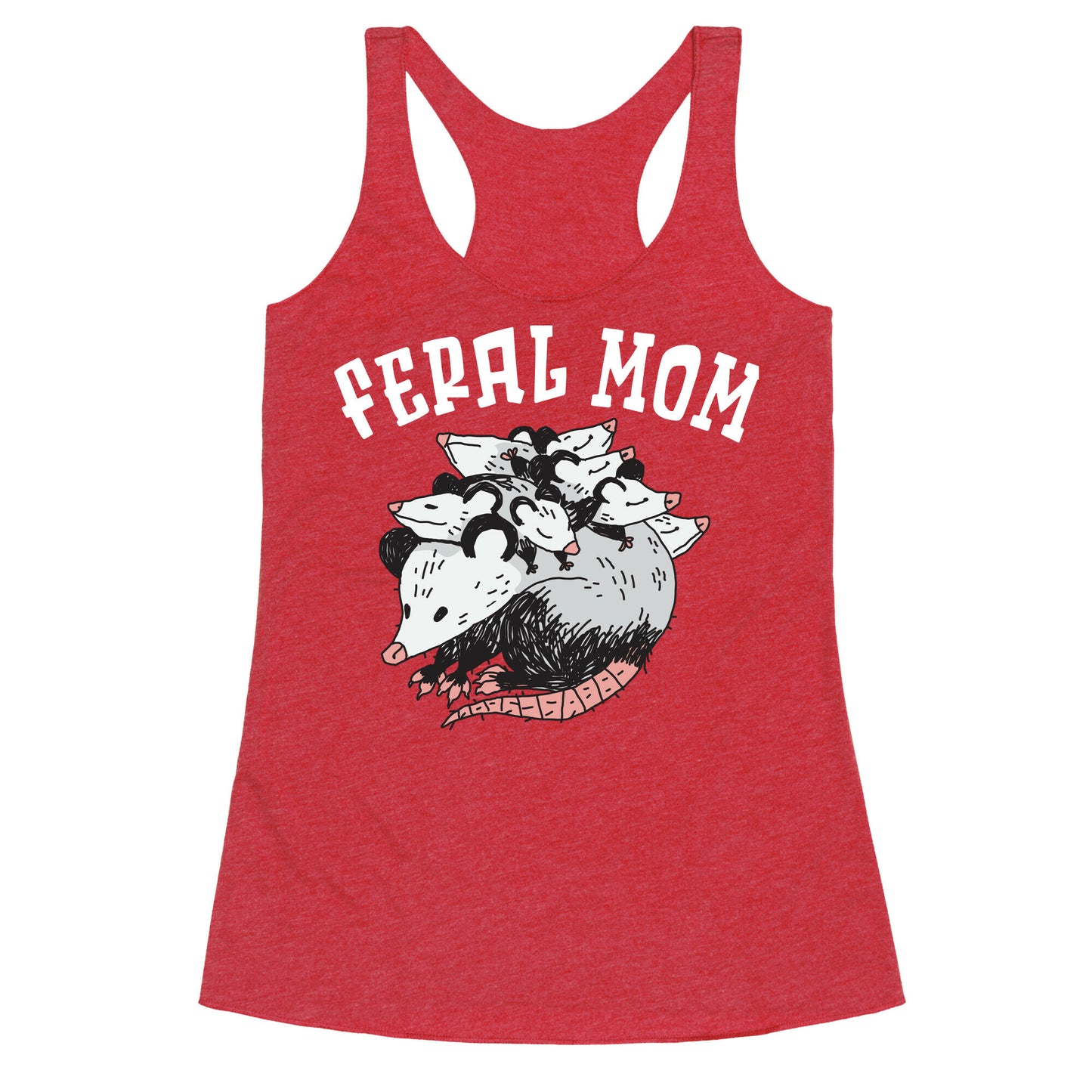 Feral Mom Racerback Tank