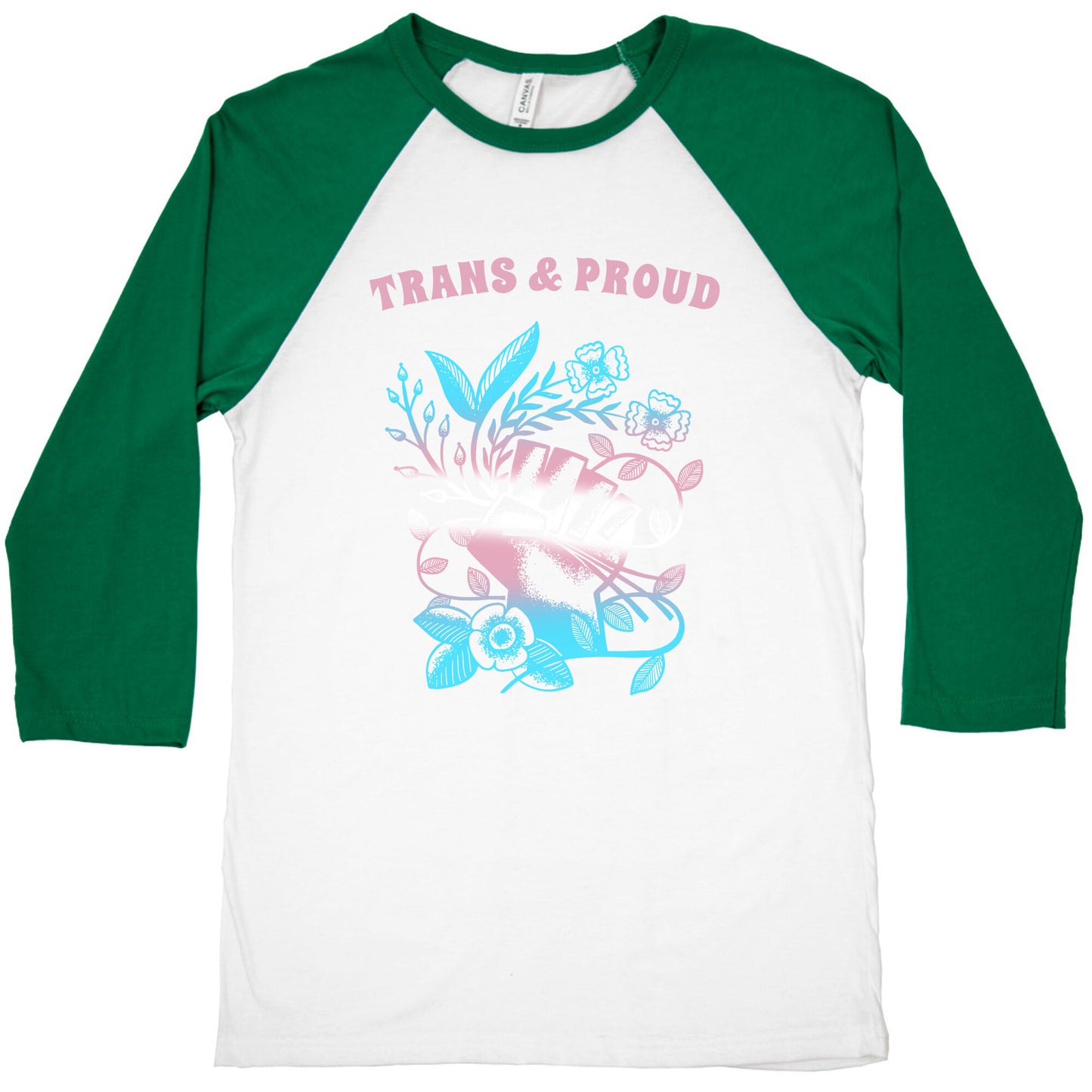 Trans & Proud Baseball Tee