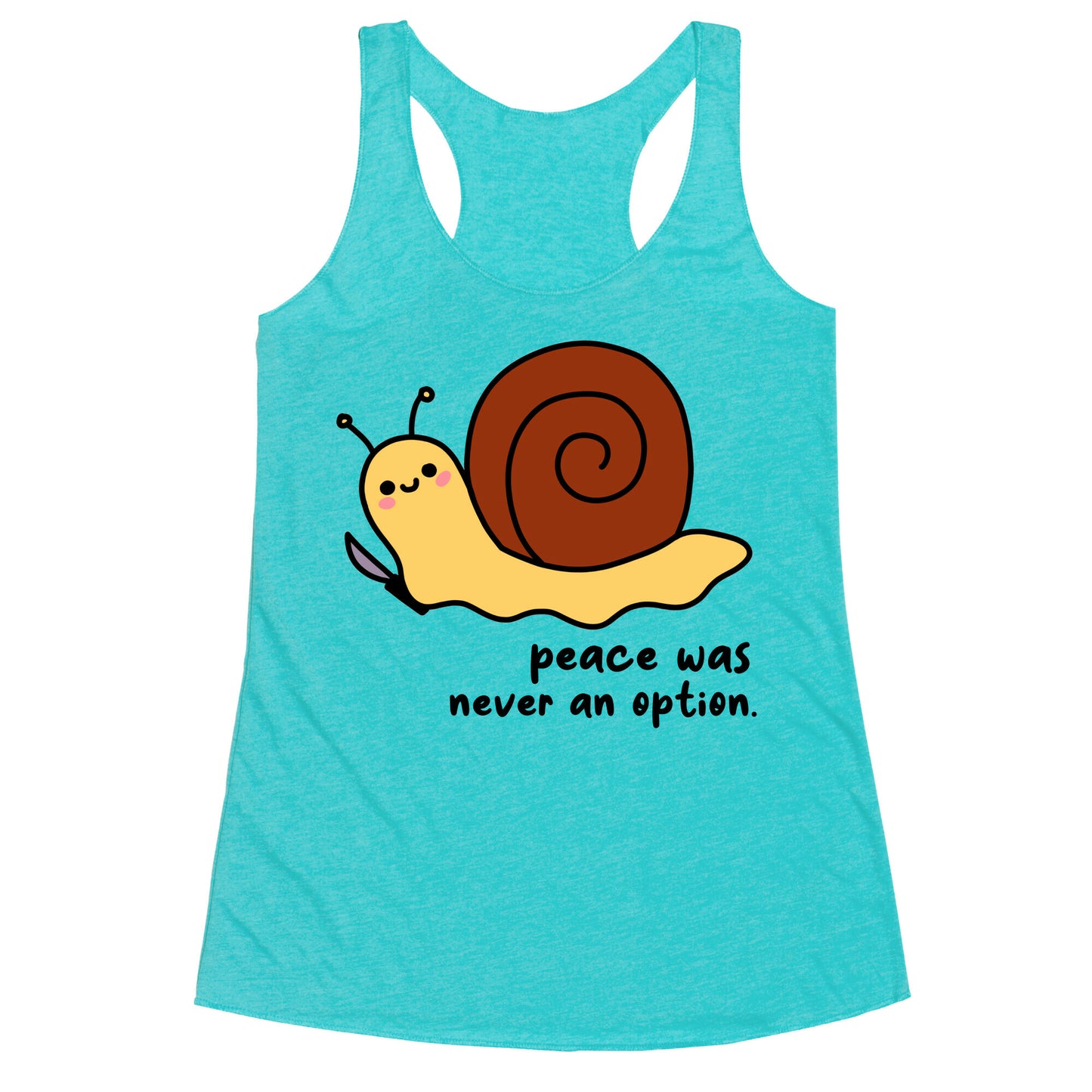 Peace Was Never An Option Racerback Tank