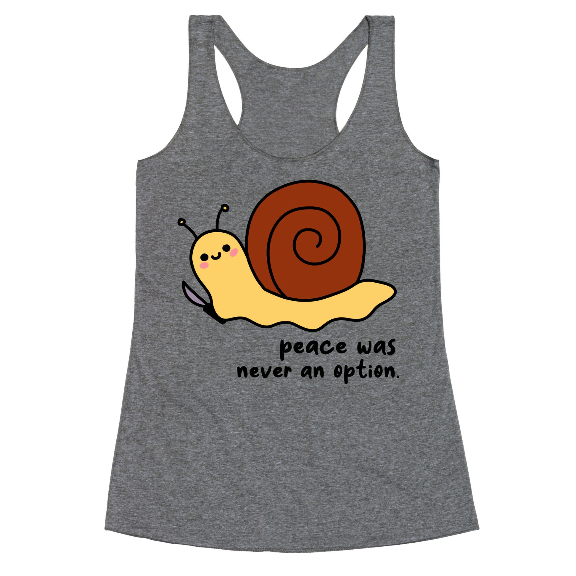 Peace Was Never An Option Racerback Tank