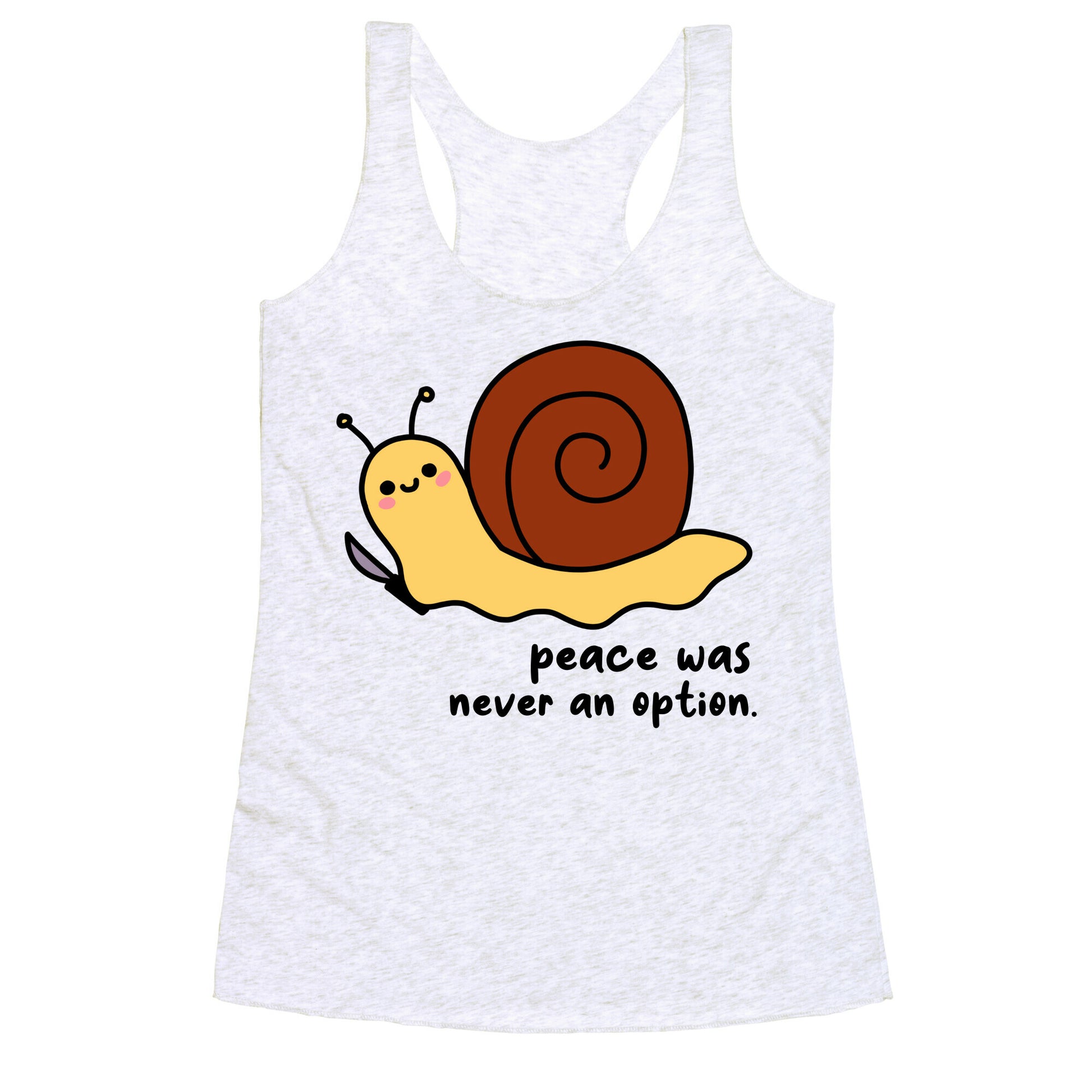 Peace Was Never An Option Racerback Tank