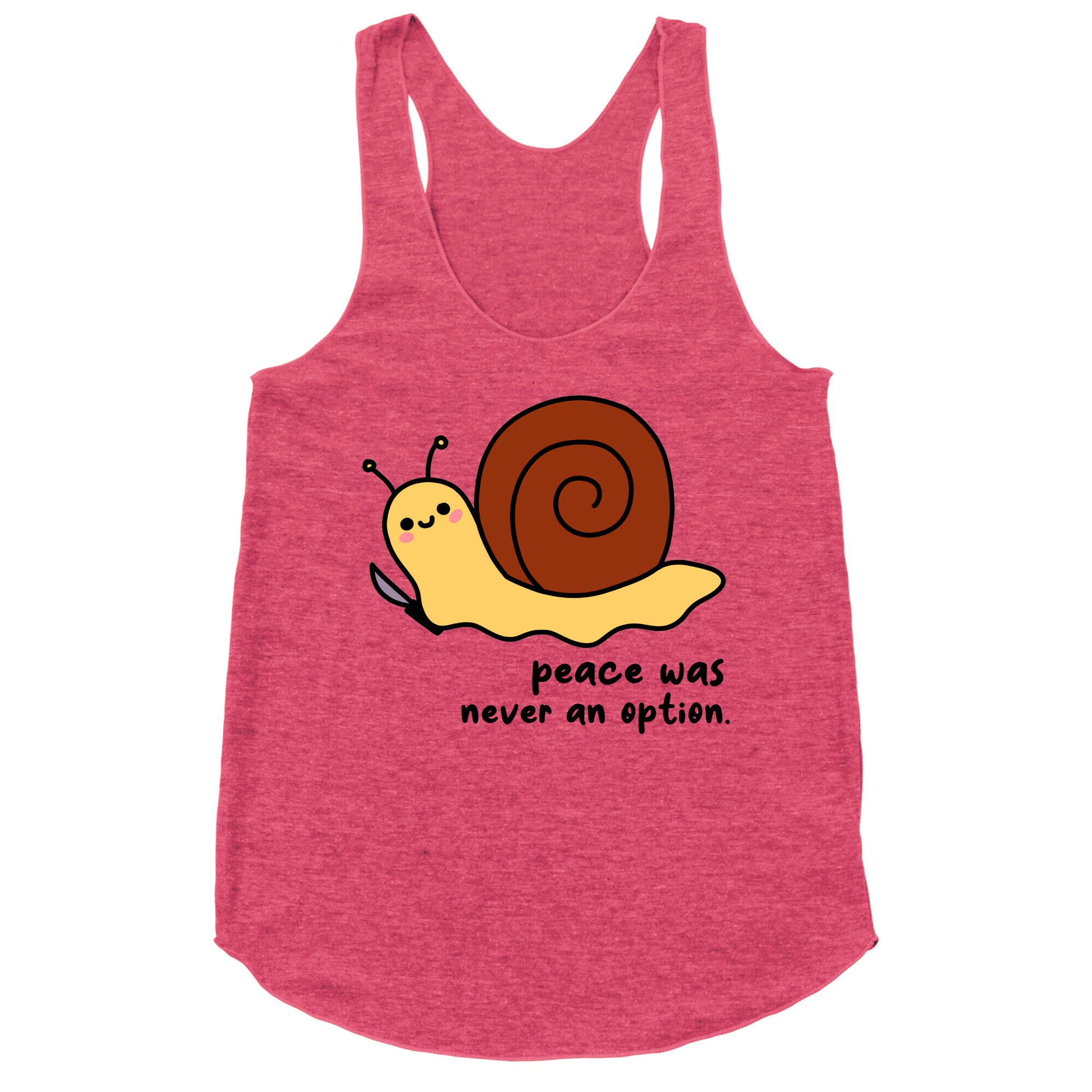 Peace Was Never An Option Racerback Tank
