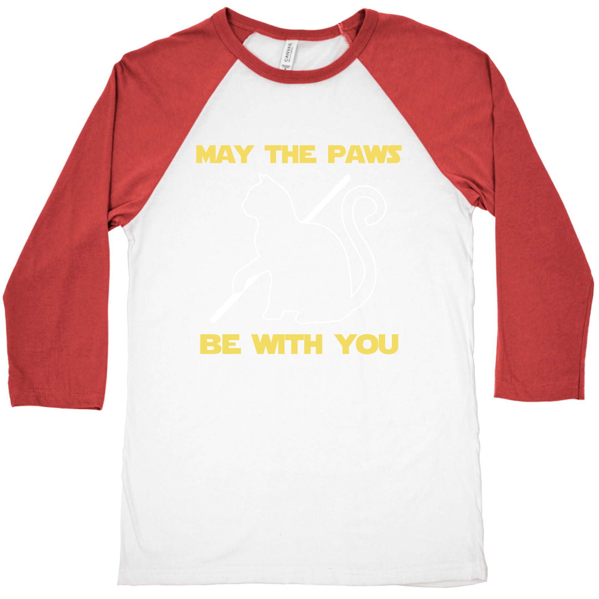 May The Paws Be With You Baseball Tee