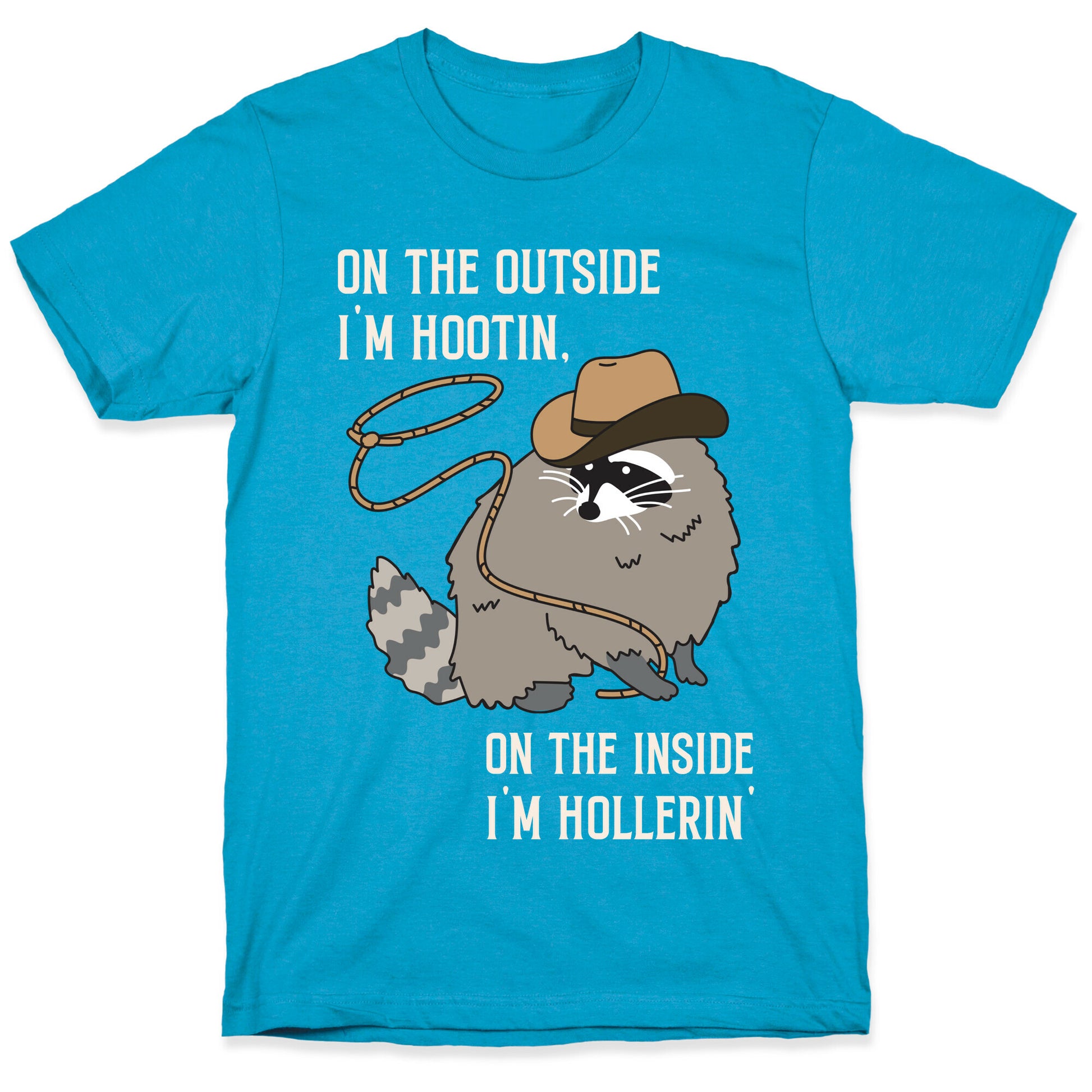 On The Outside I'm Hootin, On The Inside I'm Hollerin' Unisex Triblend Tee