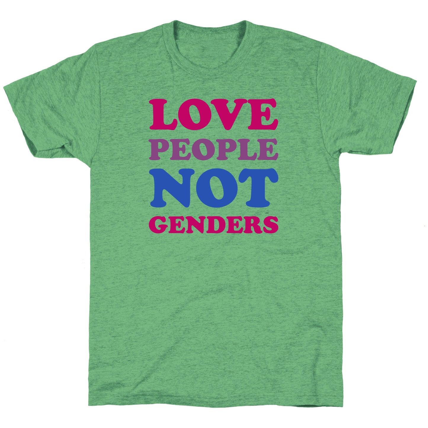 Love People Not Genders Unisex Triblend Tee