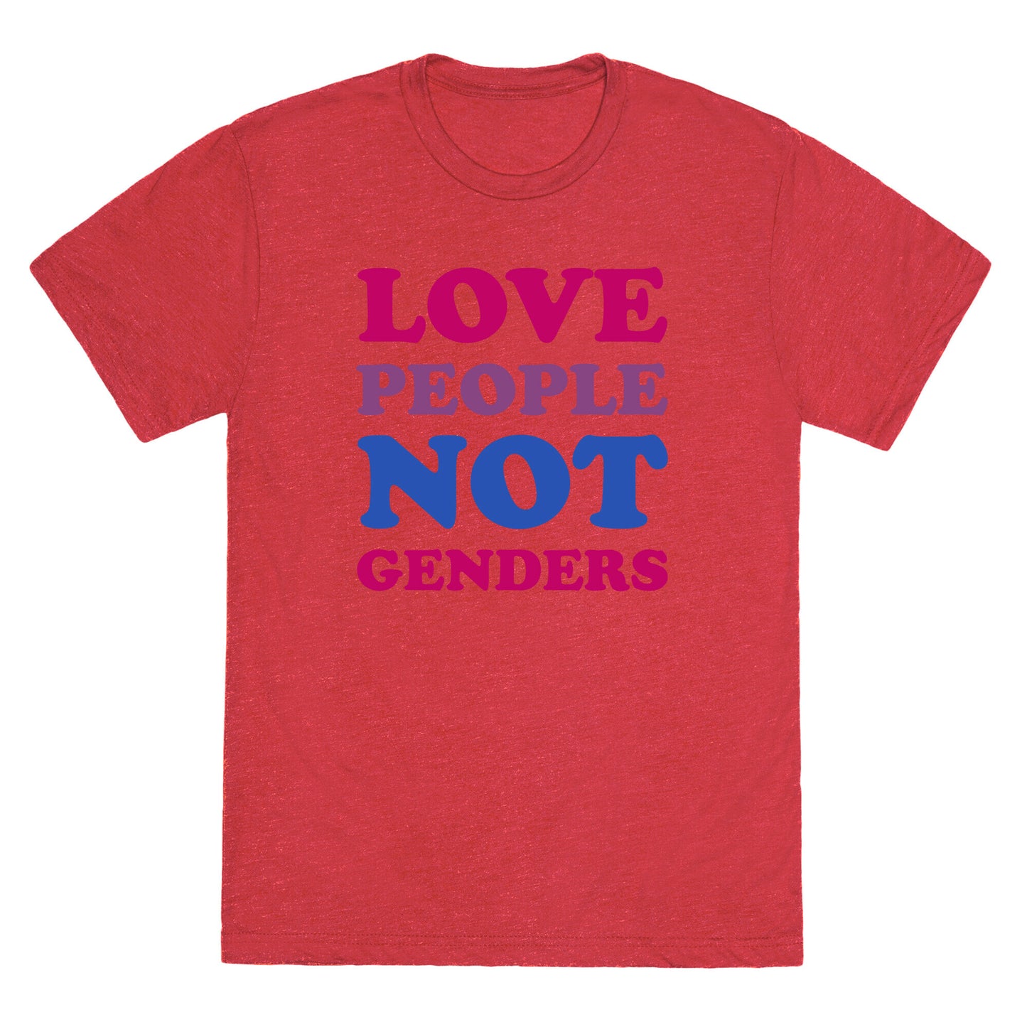 Love People Not Genders Unisex Triblend Tee
