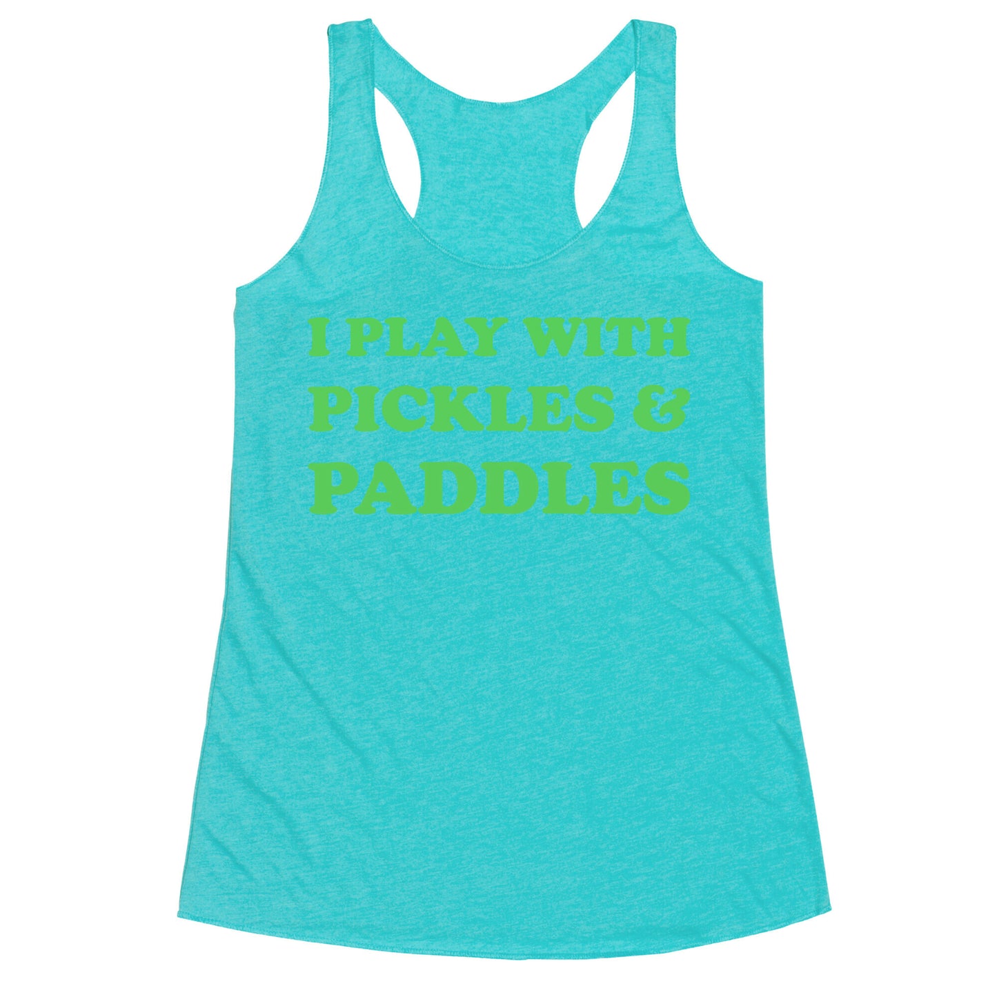 Pickles And Paddles. Racerback Tank