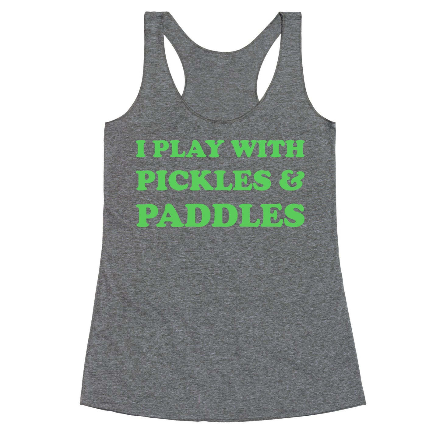Pickles And Paddles. Racerback Tank