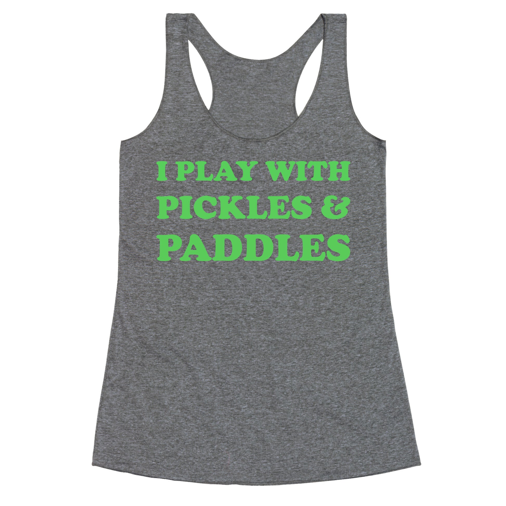 Pickles And Paddles. Racerback Tank