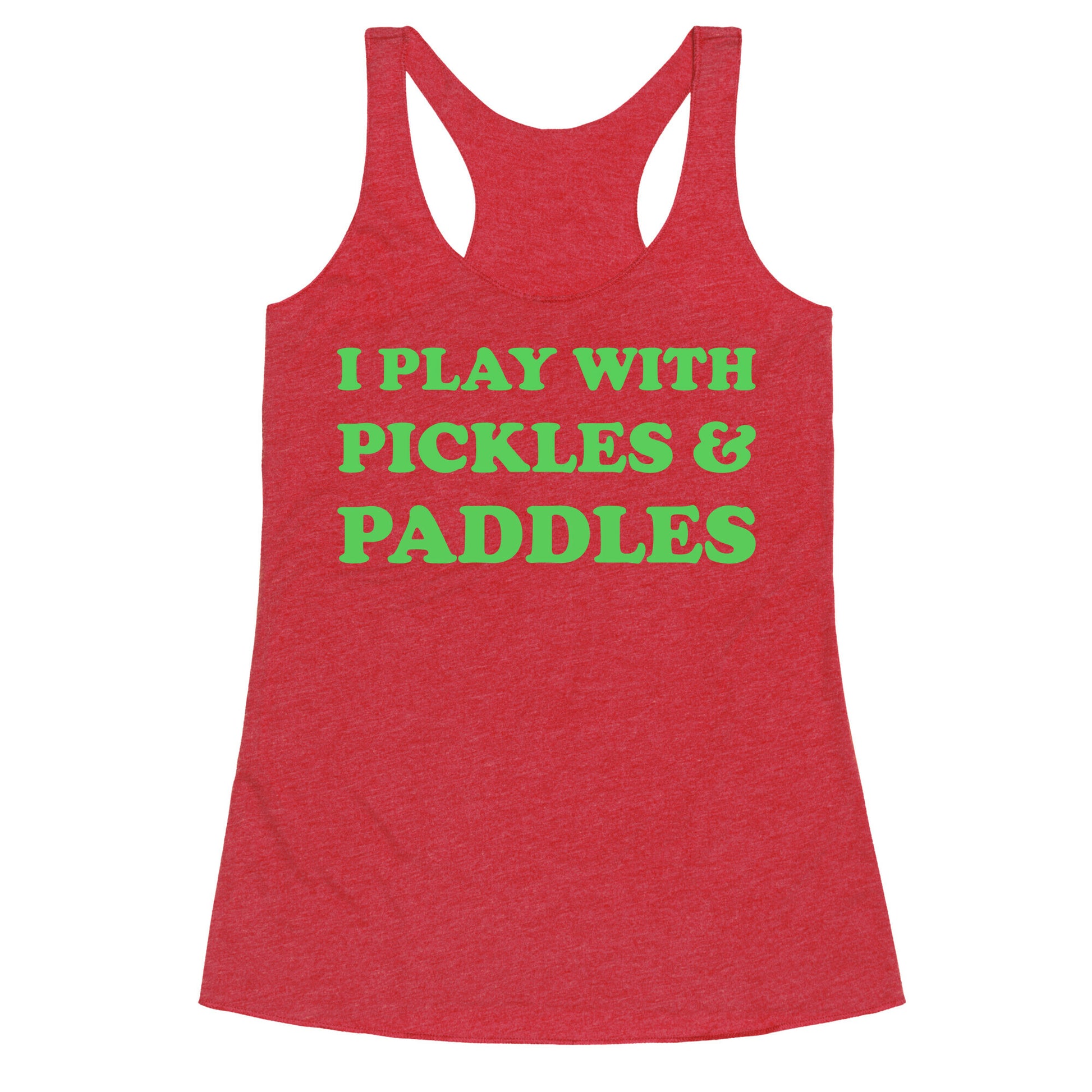 Pickles And Paddles. Racerback Tank
