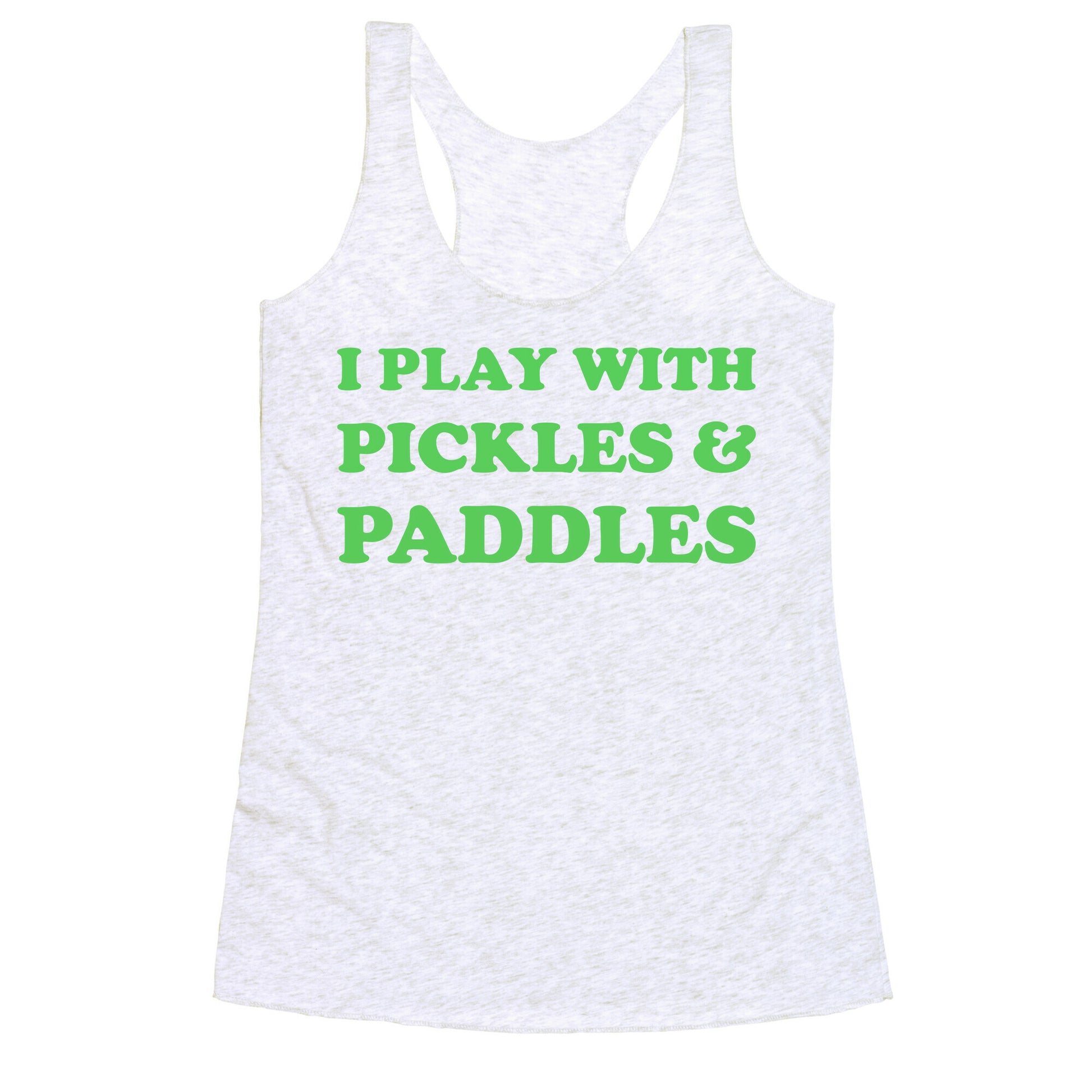 Pickles And Paddles. Racerback Tank