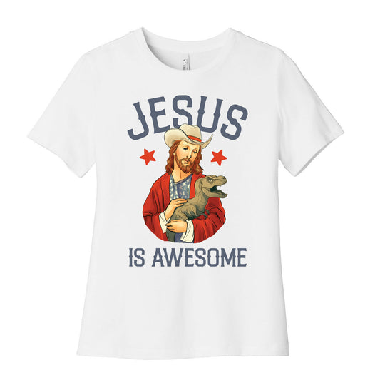 Jesus Is Awesome Women's Cotton Tee