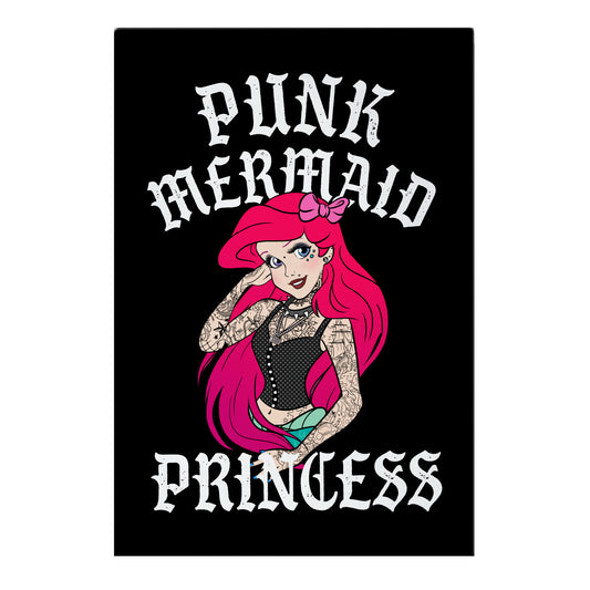 Punk Mermaid Princess Garden Flag