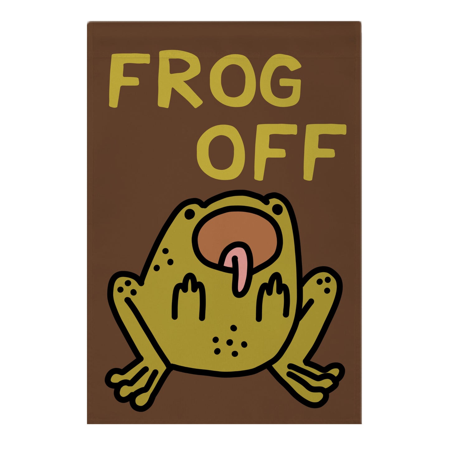Frog Off Garden Flag