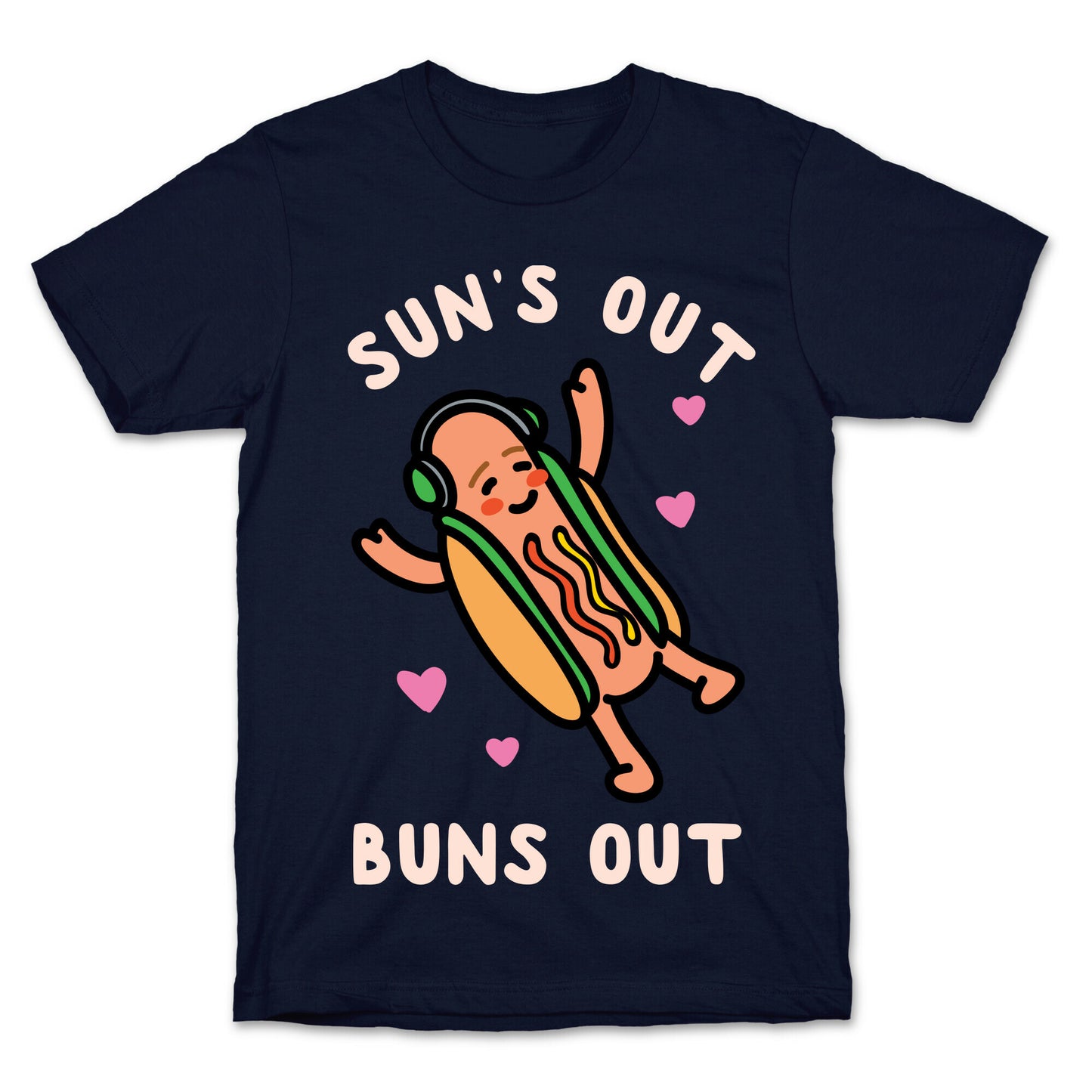 Sun's Out Buns Out Hotdog T-Shirt