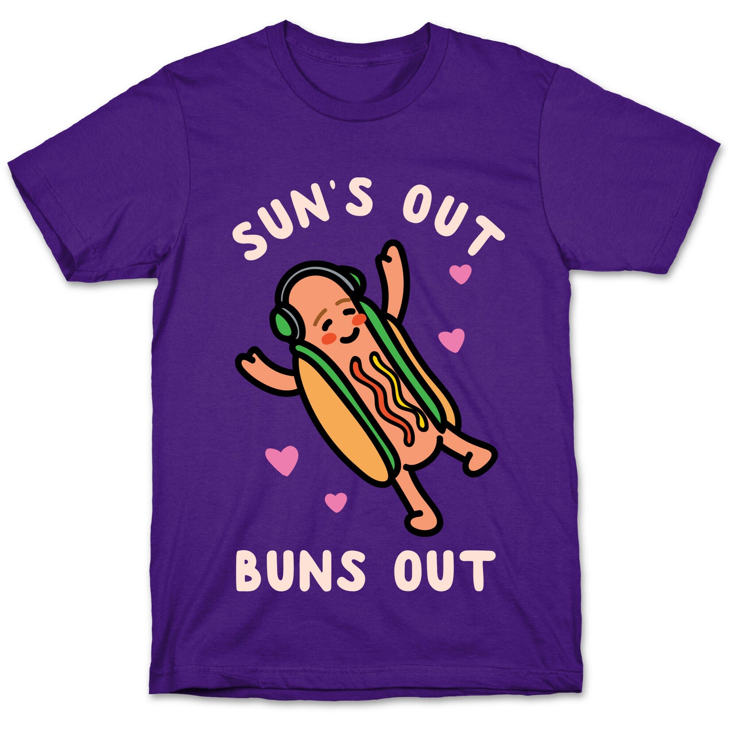 Sun's Out Buns Out Hotdog T-Shirt