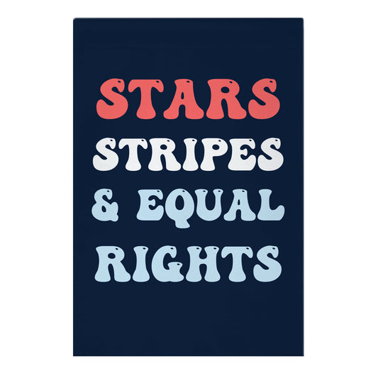 Stars Stripes & Equal Rights Garden Flag