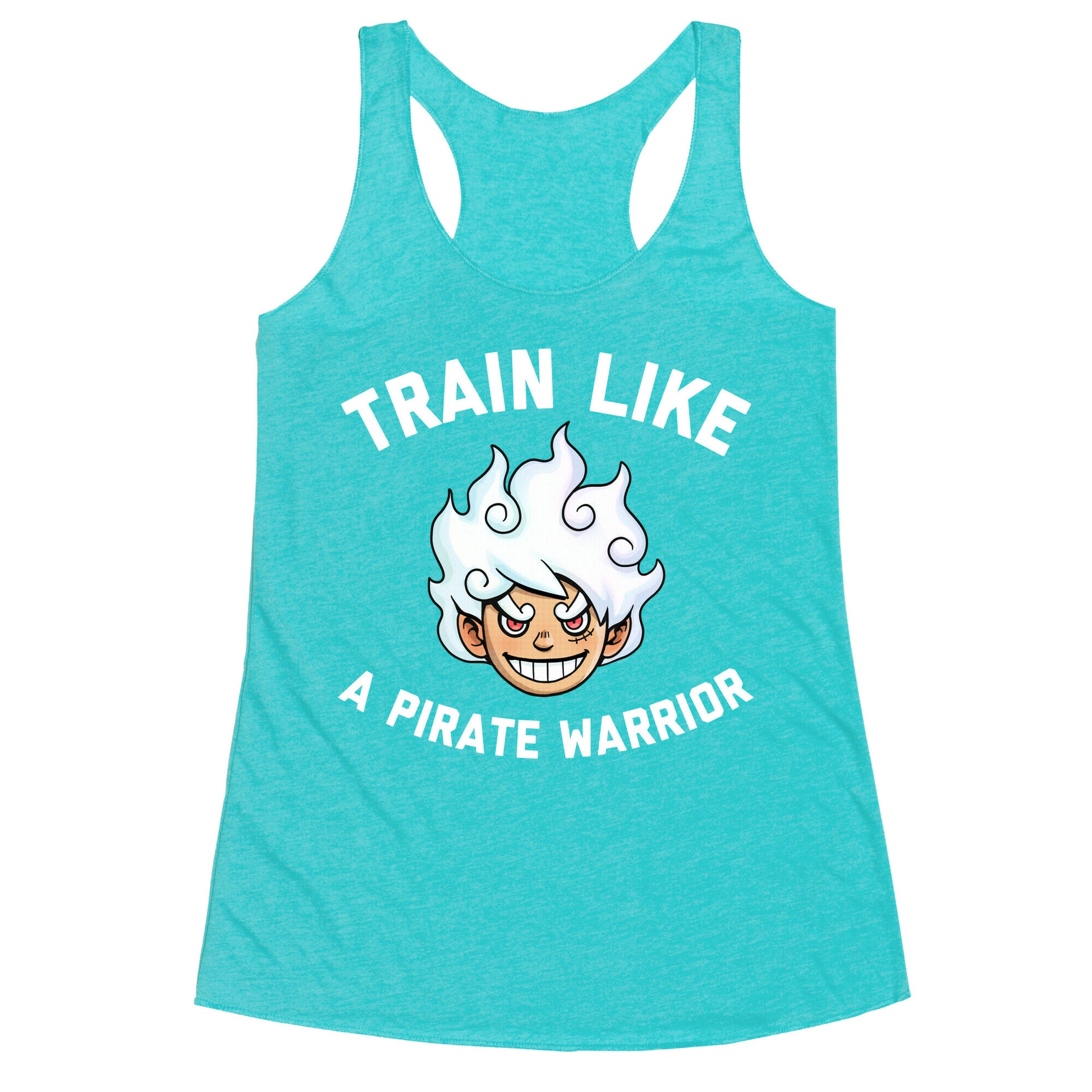 Train Like A Pirate Warrior  Racerback Tank