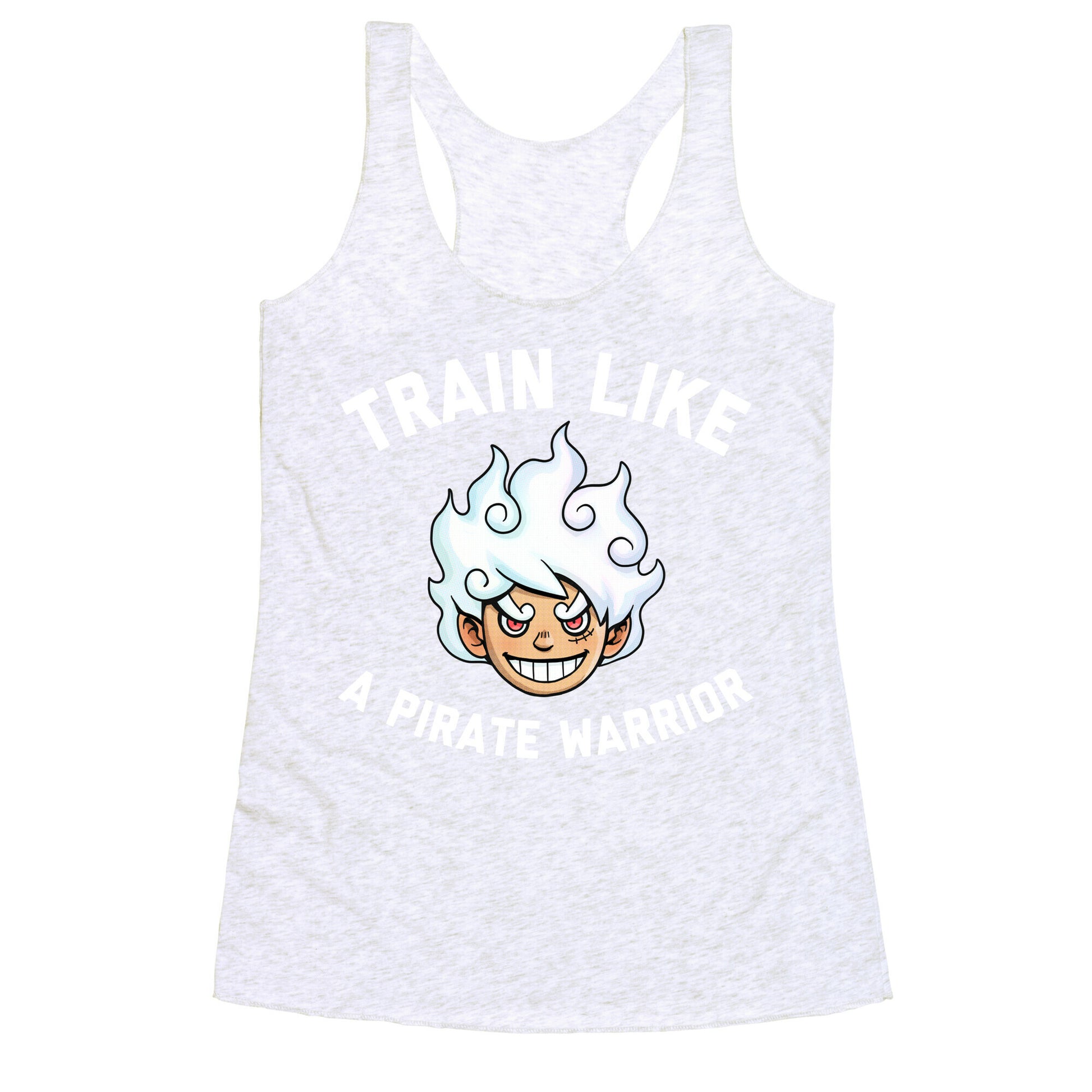 Train Like A Pirate Warrior  Racerback Tank