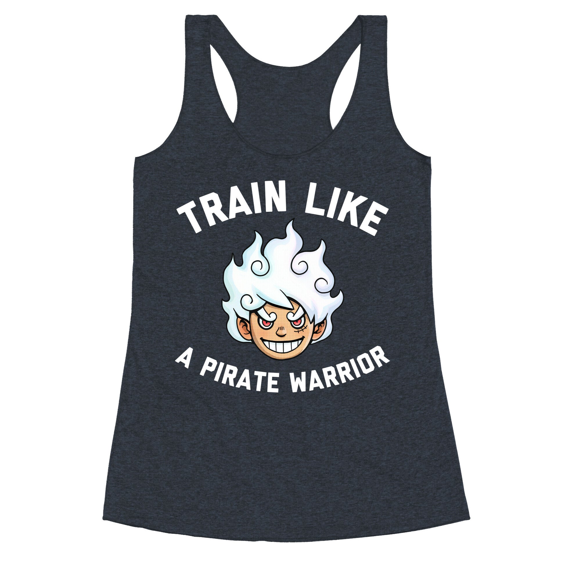 Train Like A Pirate Warrior  Racerback Tank