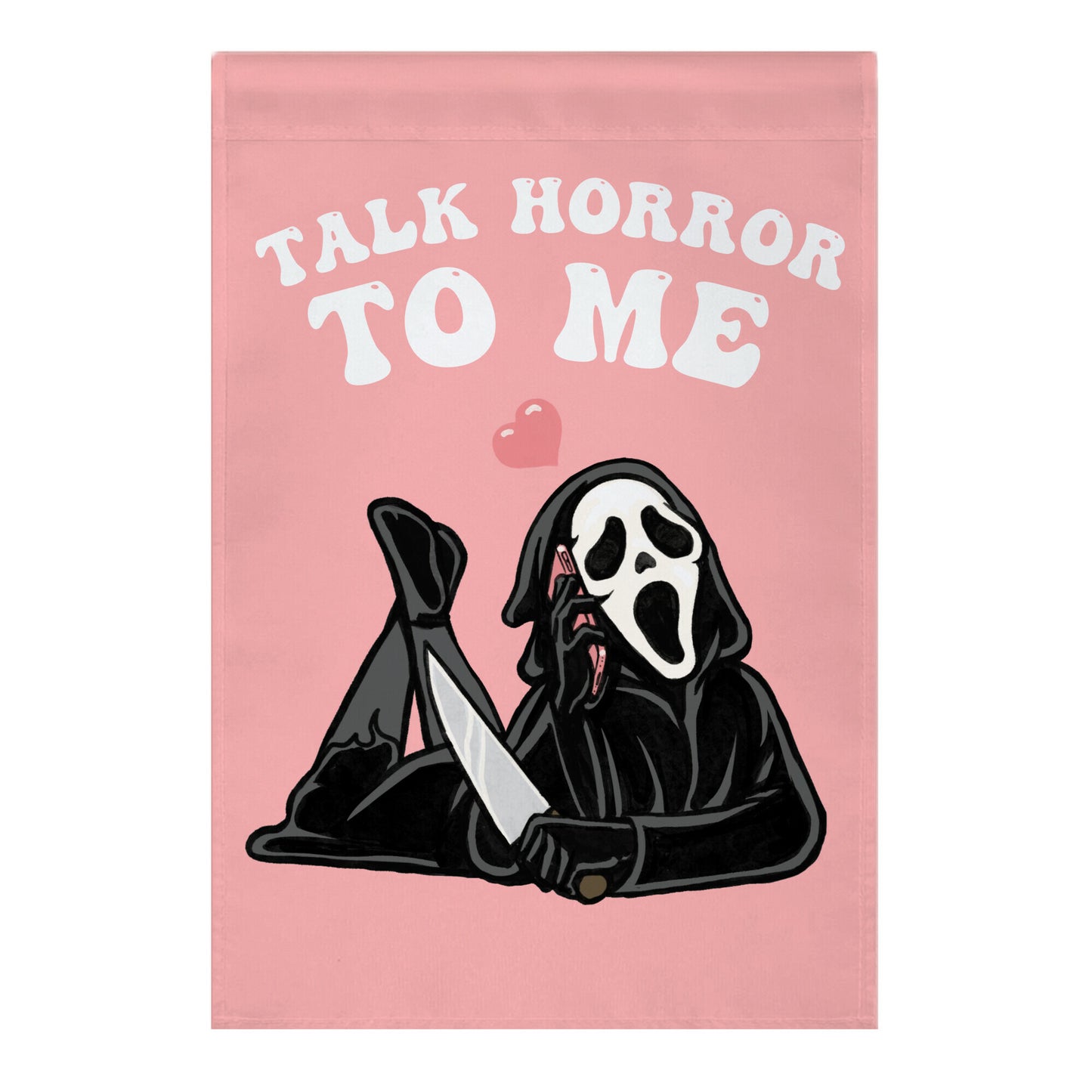 Talk Horror To Me Garden Flag