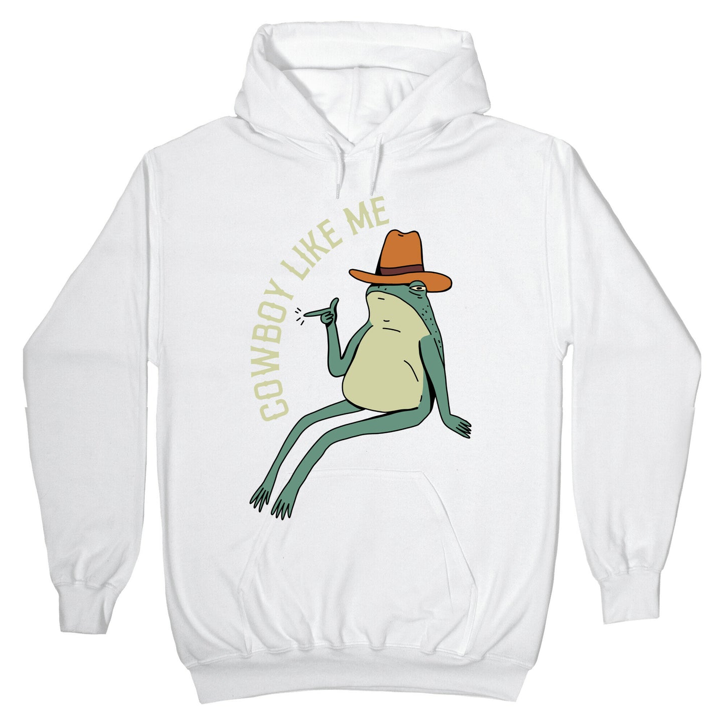 Cowboy Like Me Frog Hoodie