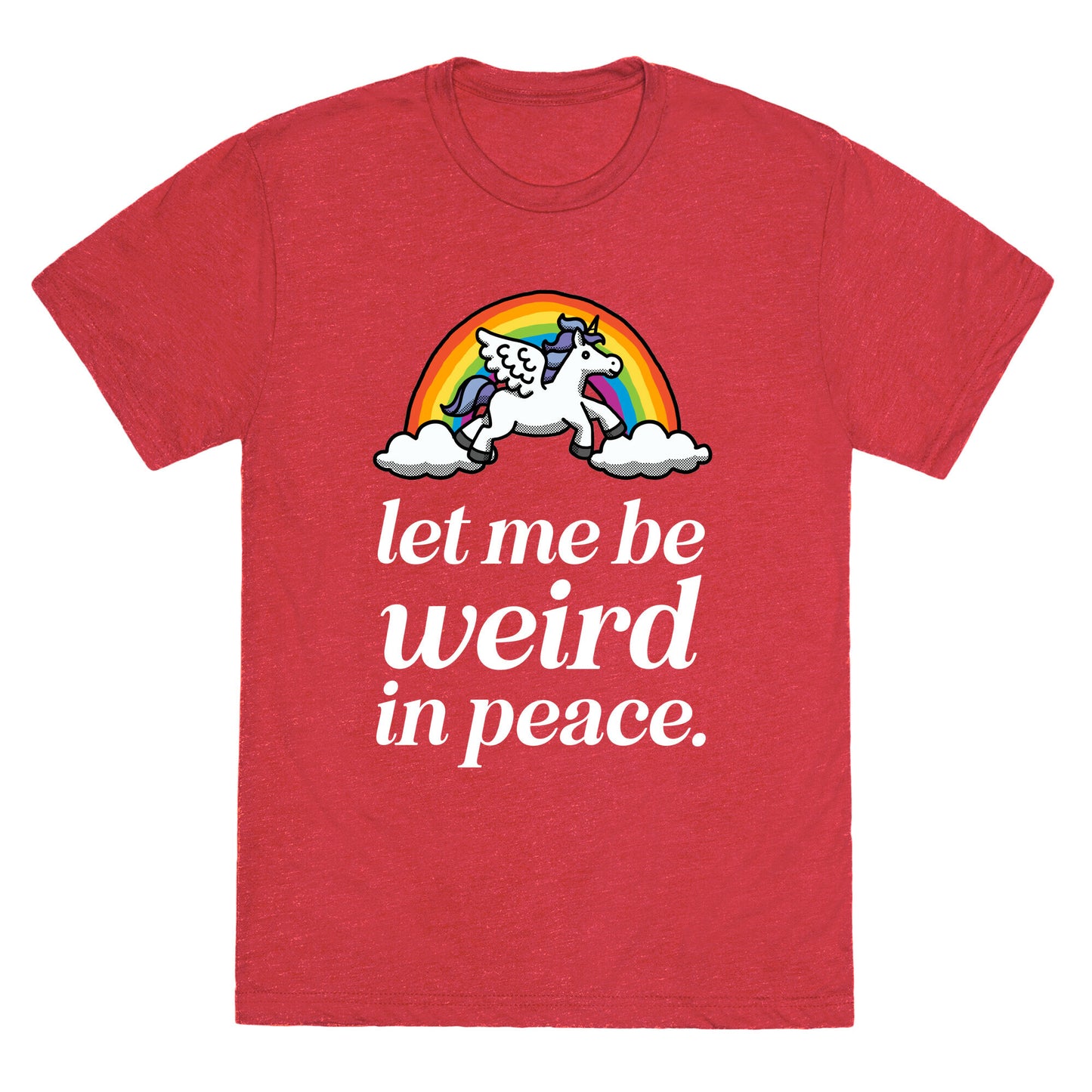 Let Me Be Weird In Peace Unisex Triblend Tee