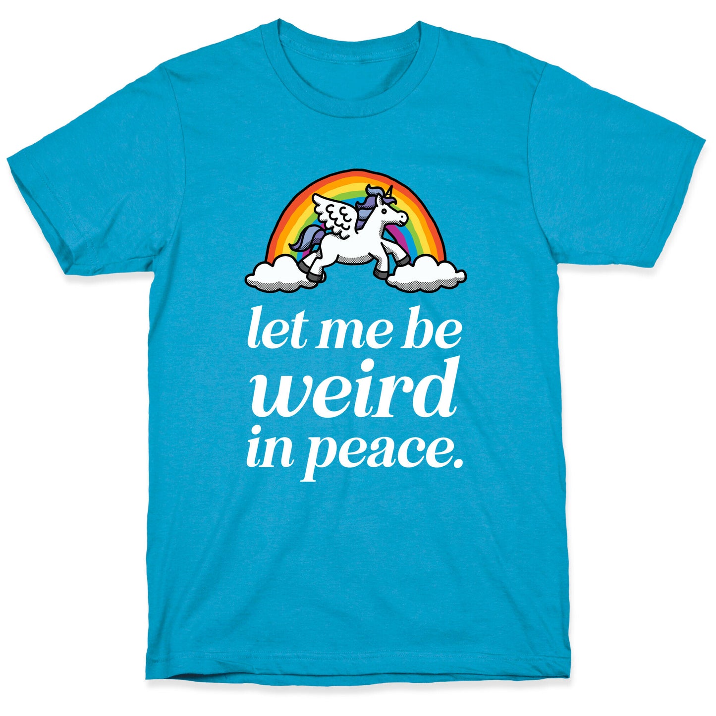 Let Me Be Weird In Peace Unisex Triblend Tee