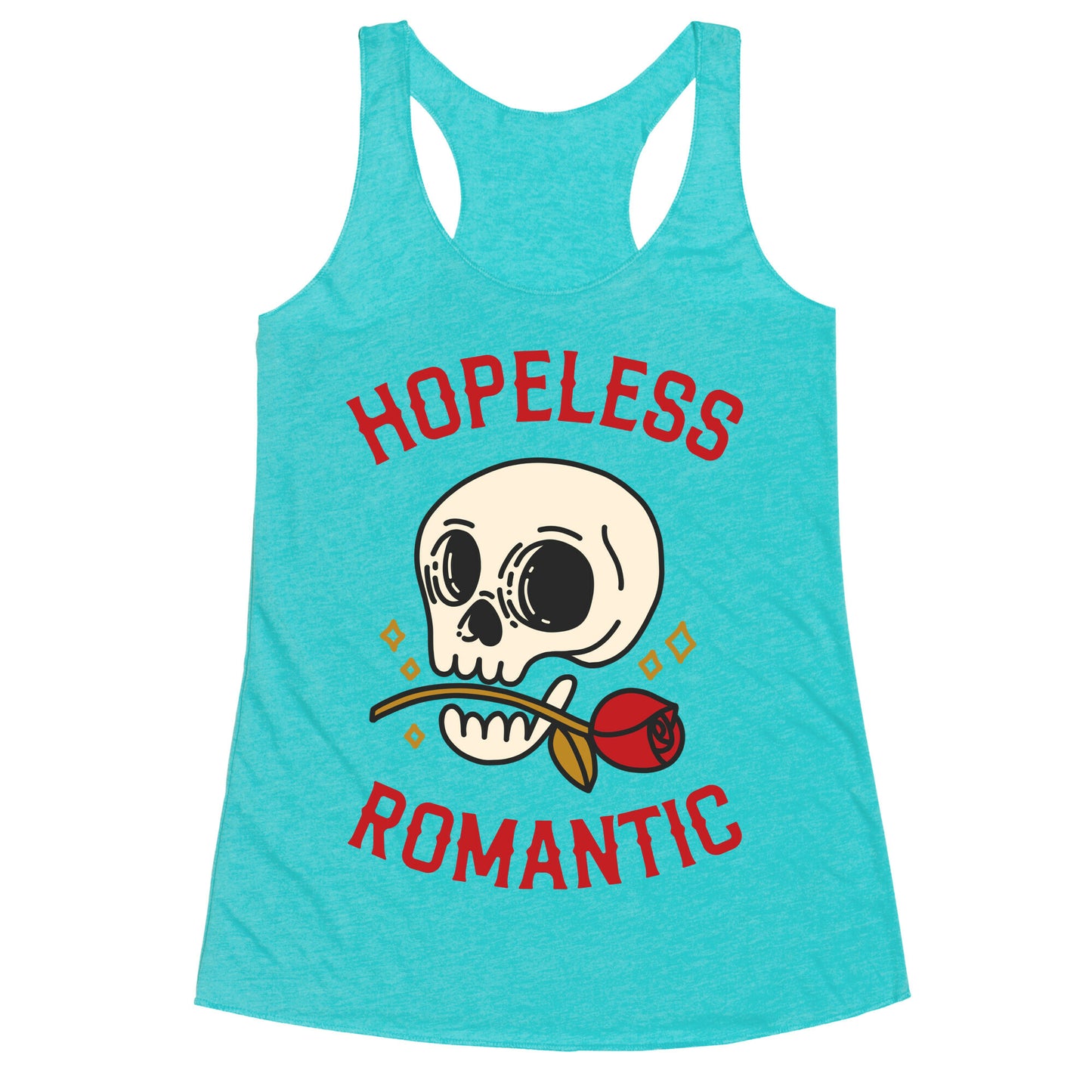 Hopeless Romantic (Skull) Racerback Tank