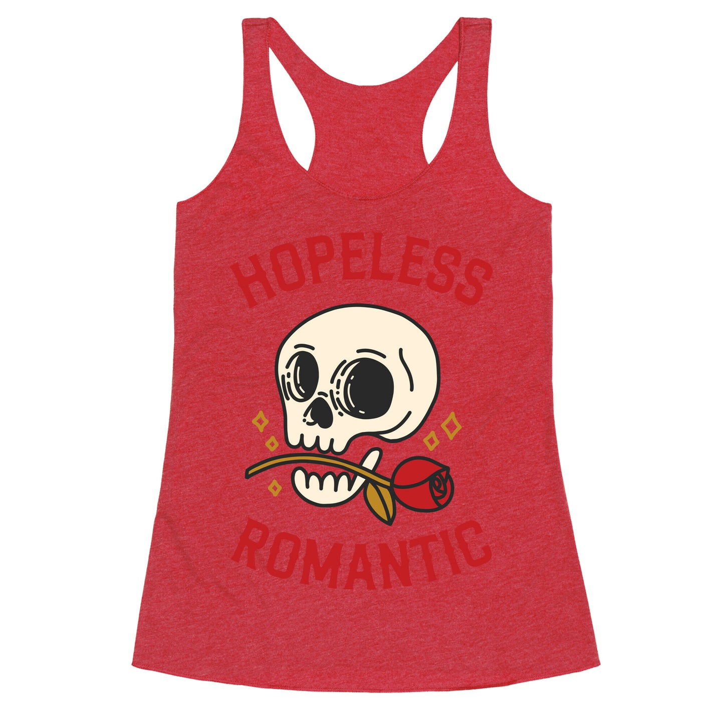 Hopeless Romantic (Skull) Racerback Tank
