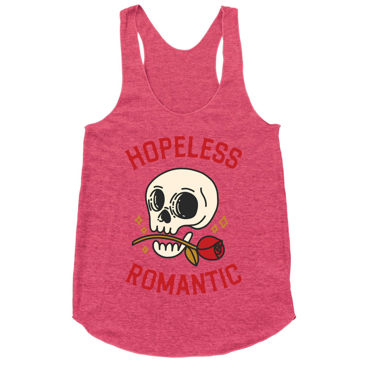 Hopeless Romantic (Skull) Racerback Tank