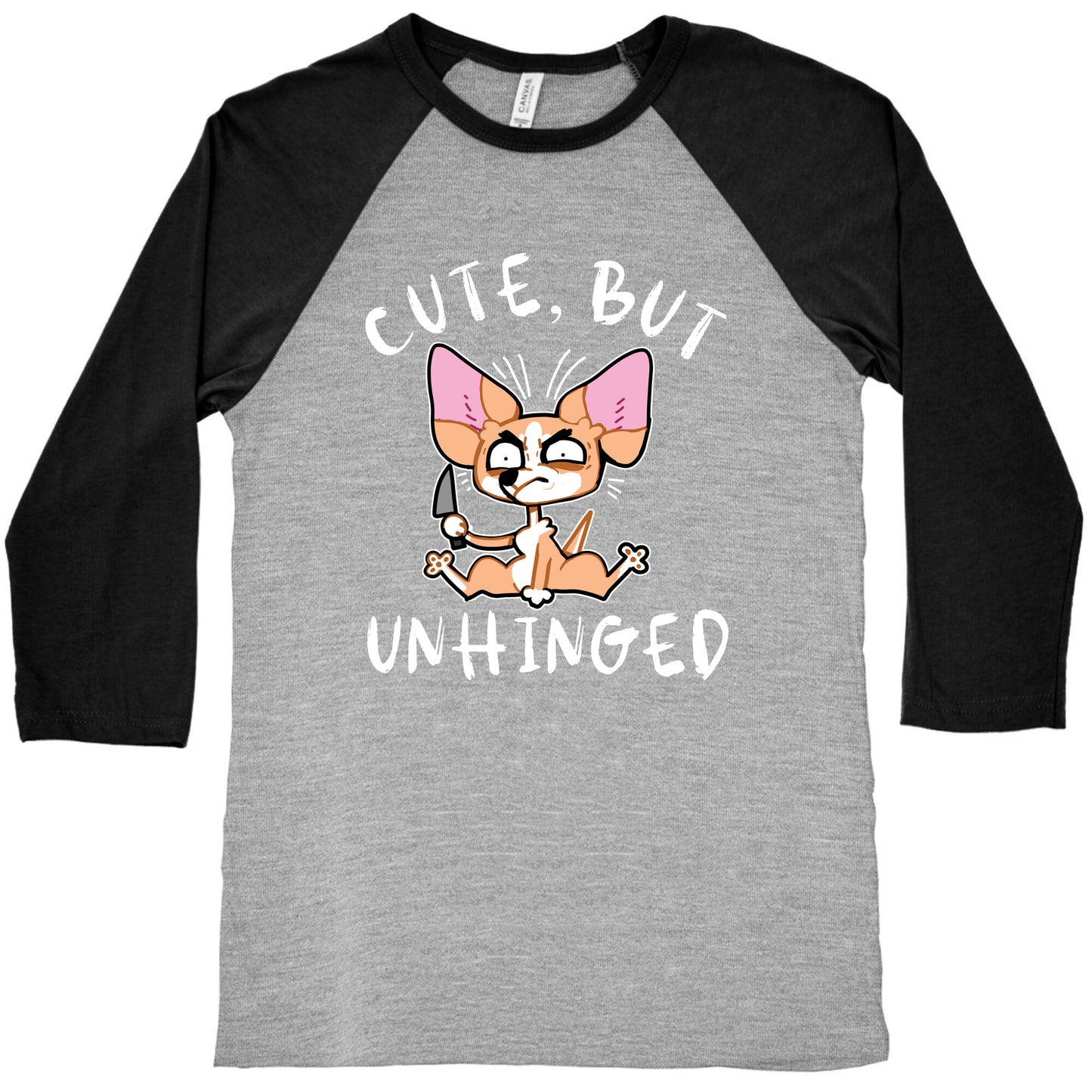 Cute, But Unhinged Baseball Tee