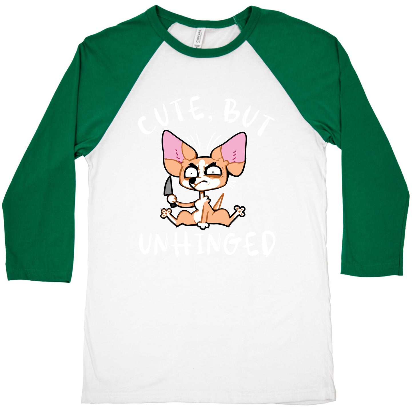Cute, But Unhinged Baseball Tee