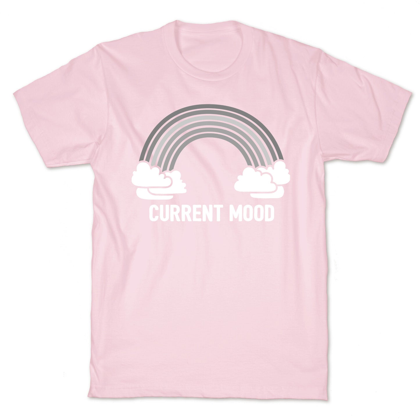 Current Mood Gray Rainbow T-Shirt