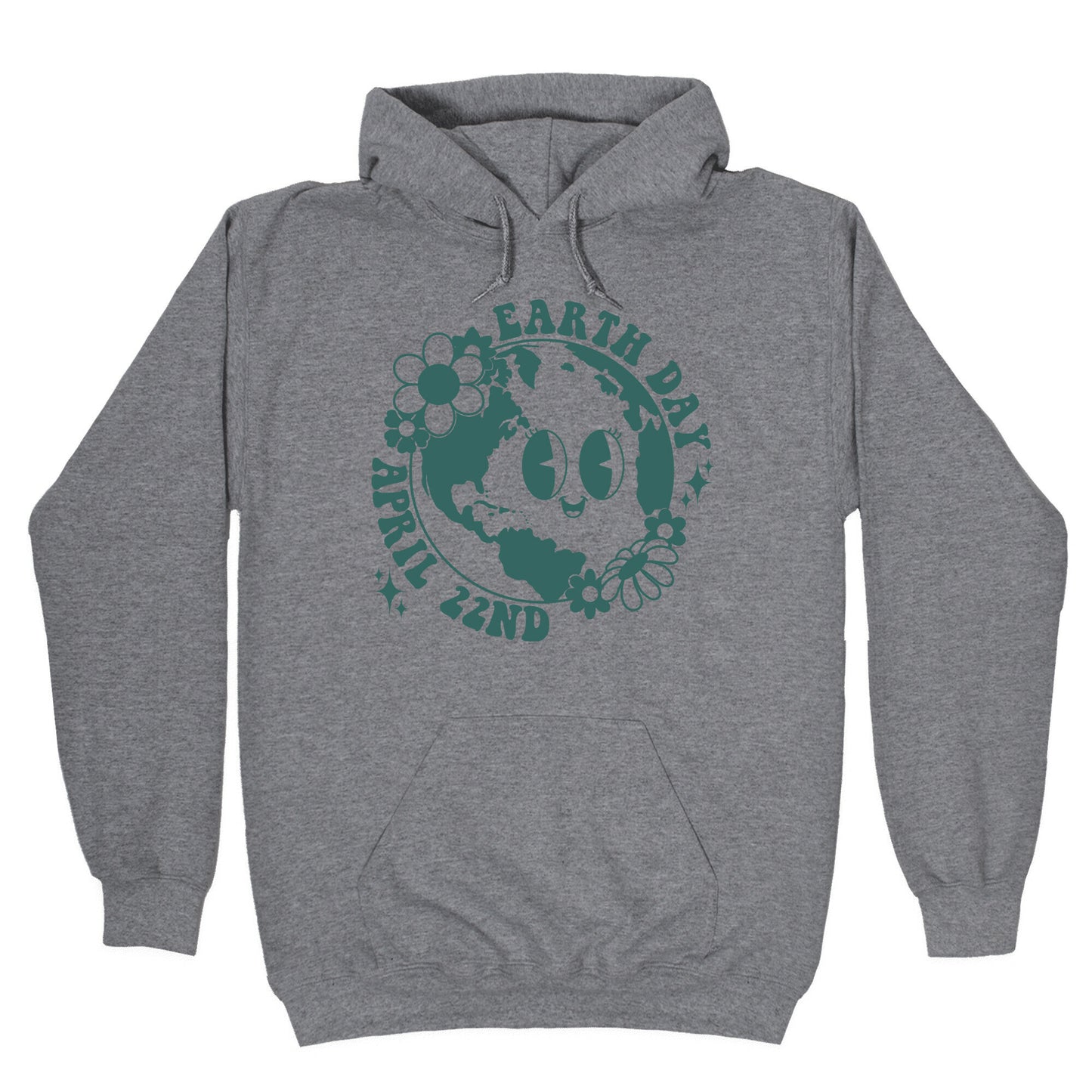 Earth Day Retro Cartoon Hoodie